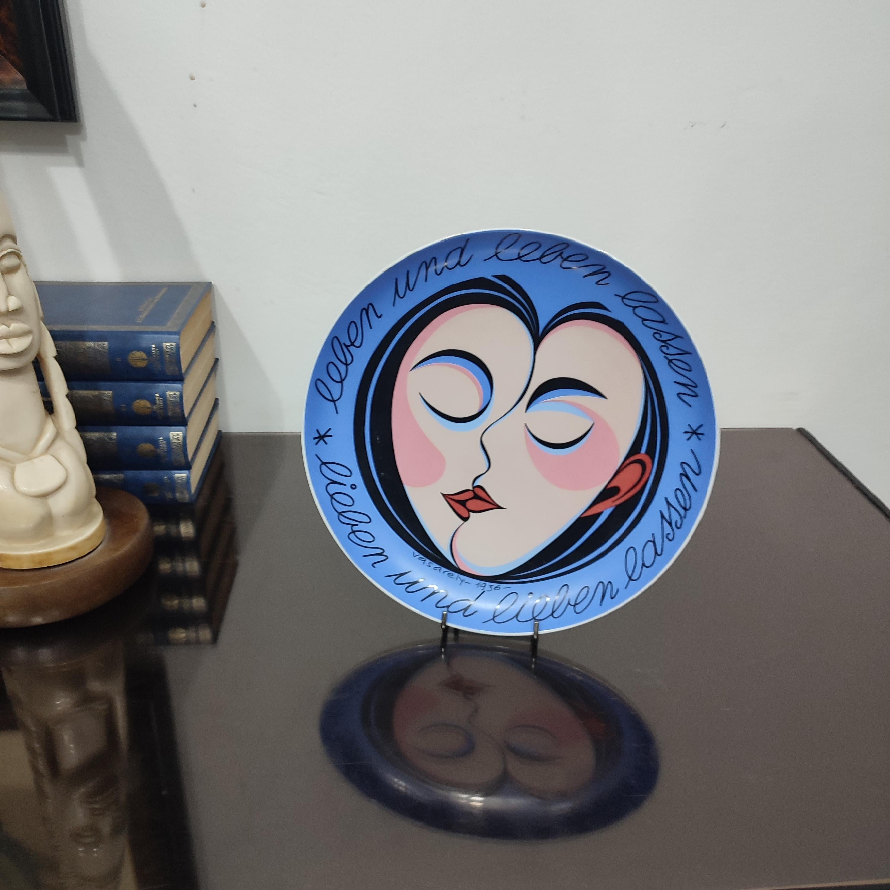 Plato de porcelana Victor Vasarely Rosenthal Studio Line Edición Limitada en venta 7
