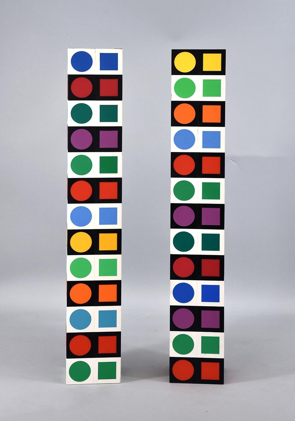 Victor Vasarely Abstract Sculpture - Iboya, NBC 35 and NBC 36