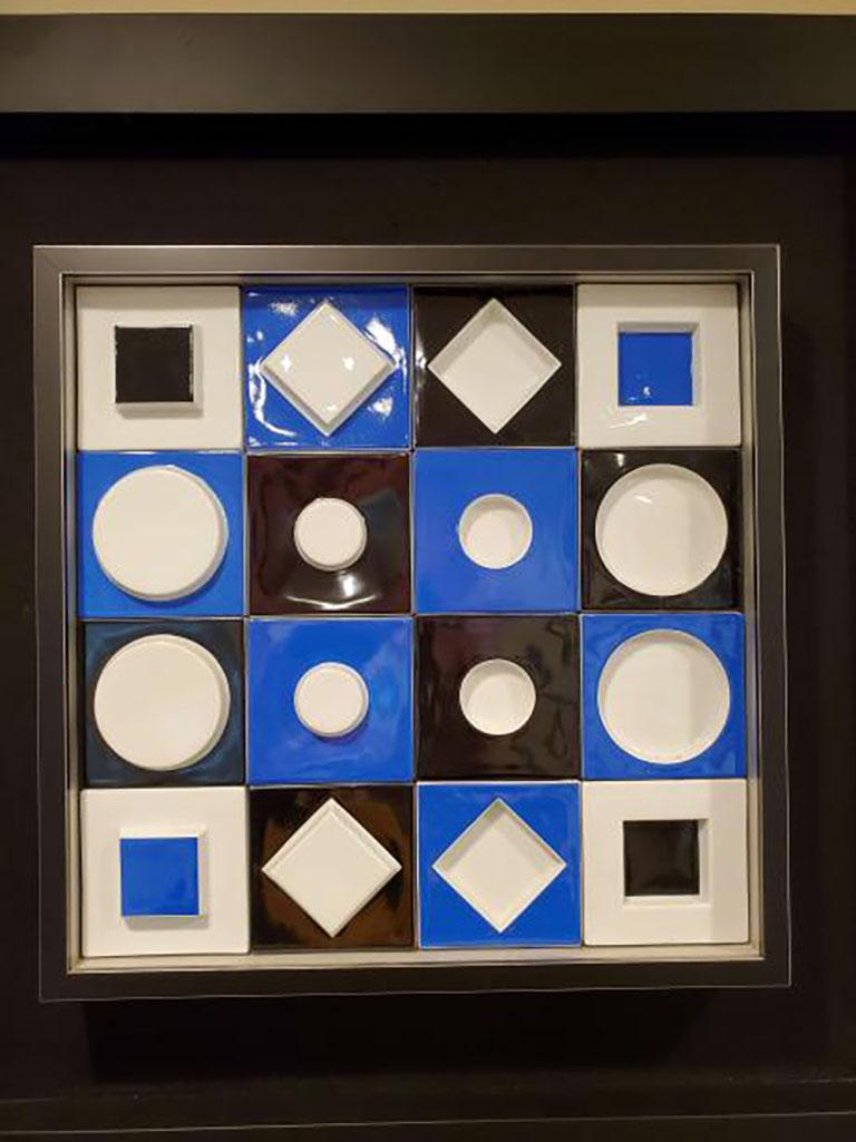 Untitled Relief - Op Art Sculpture by Victor Vasarely