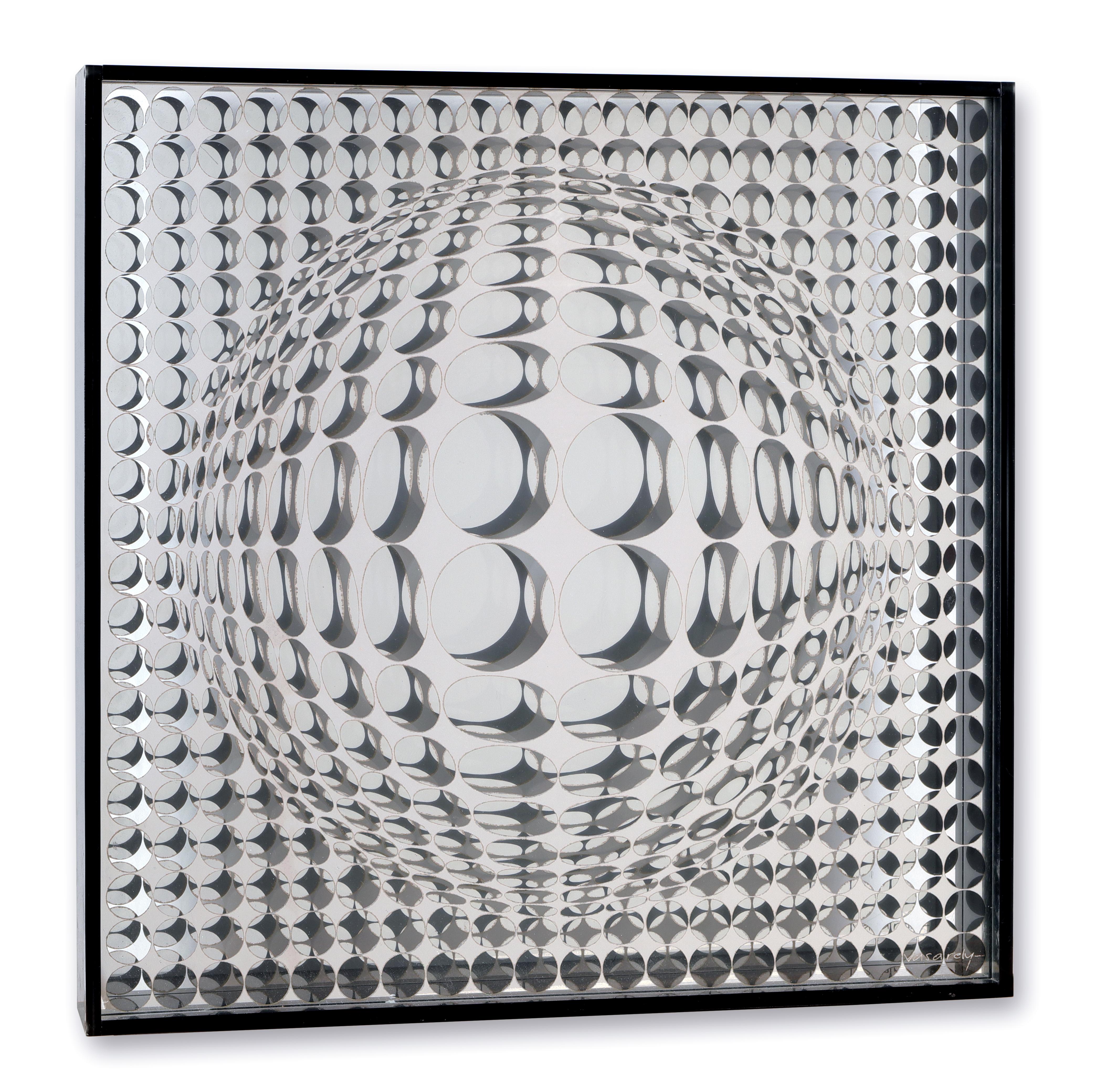 Victor Vasarely Abstract Sculpture - Vega Mir (from album Bach)