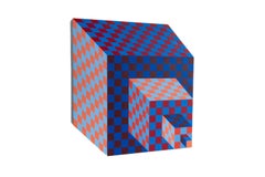 Victor Vasarely Felhoe Hand Painted Wood Sculpture with $15000 Appraisal