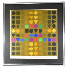 Victor Vasarely "Sorbonne" Lithograph 1973