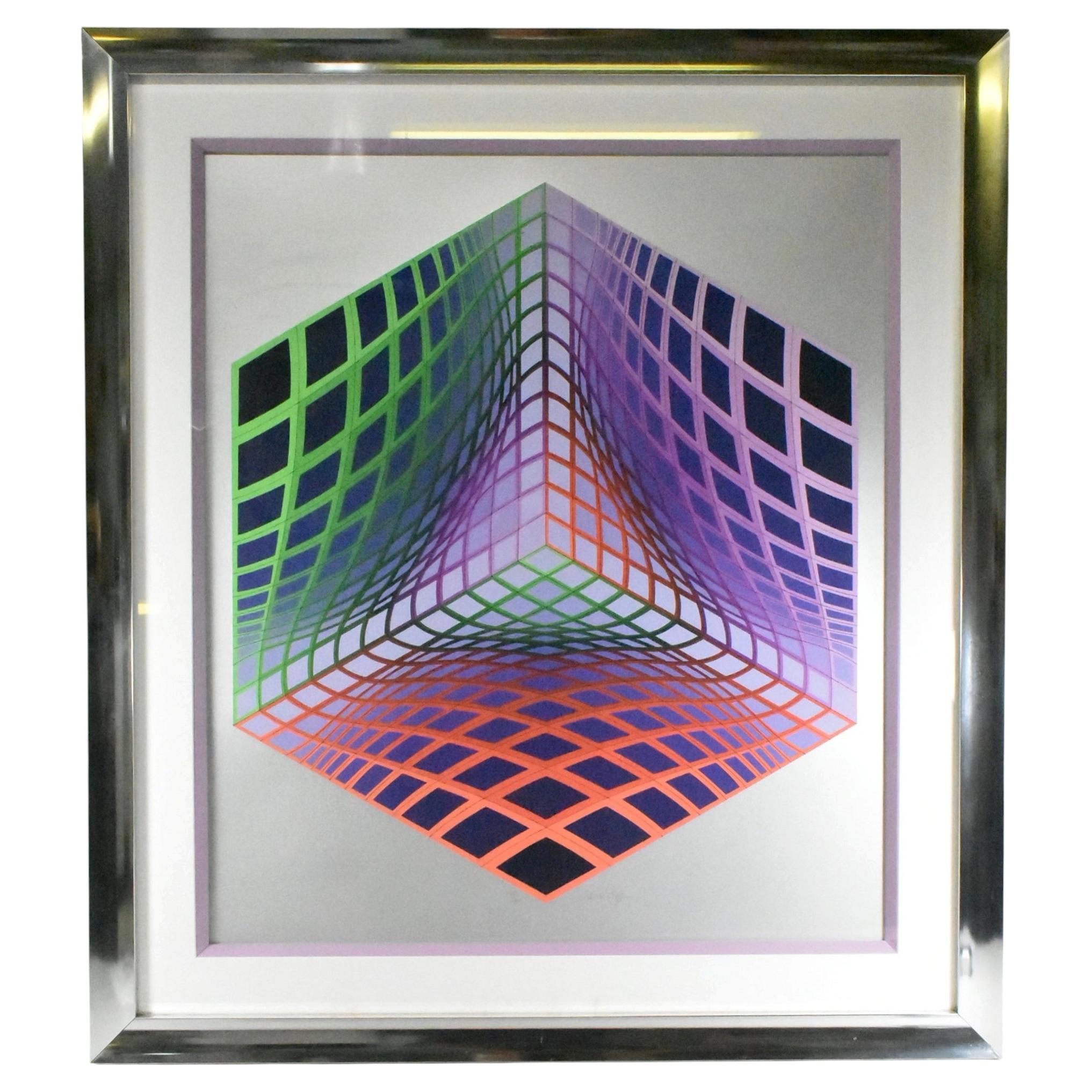 Victor Vasarely – „Test Tarka“ – Lithografie im Angebot