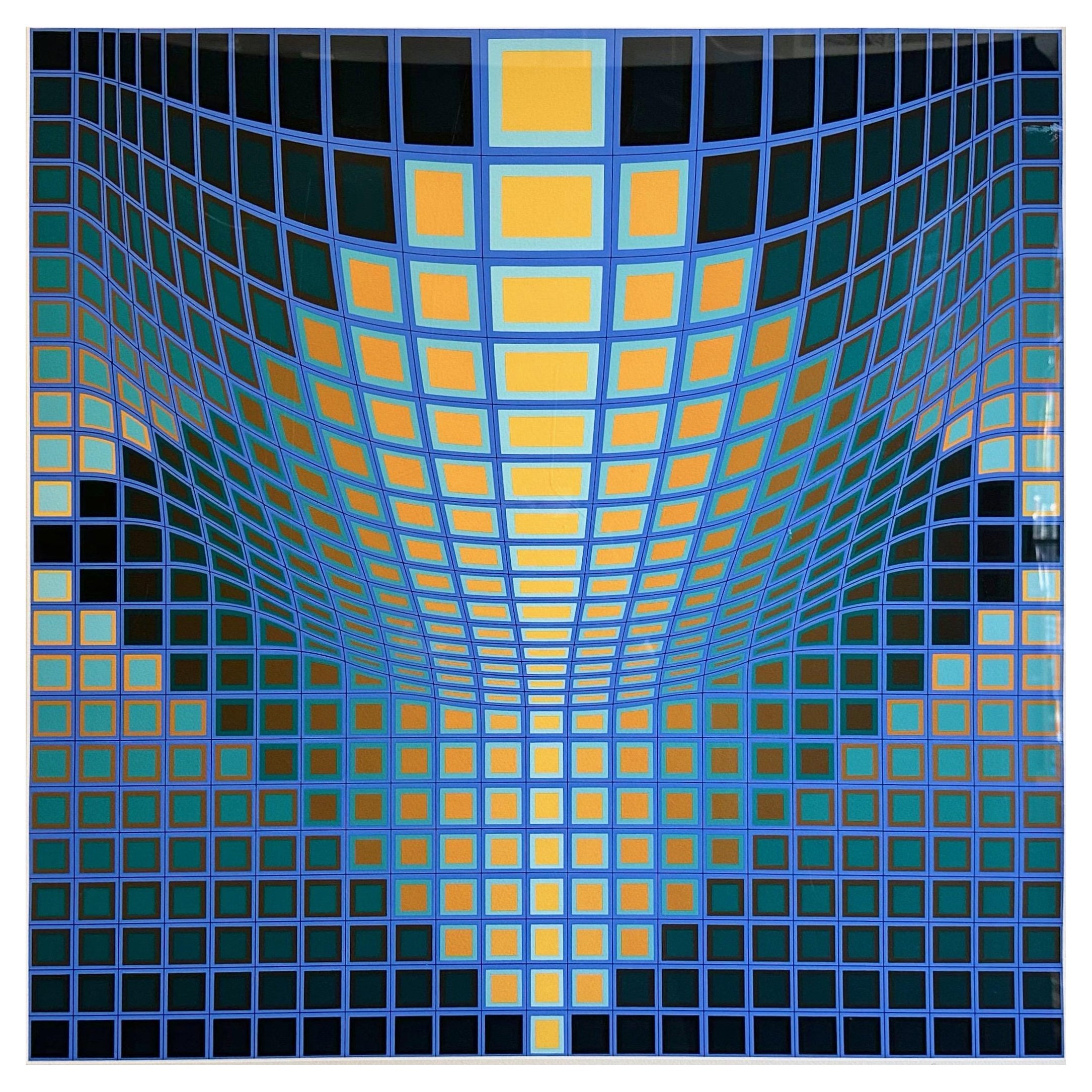 Victor Vasarely, “Untitled III�”, Op Art Serigraph, Signed and Numbered, 1970