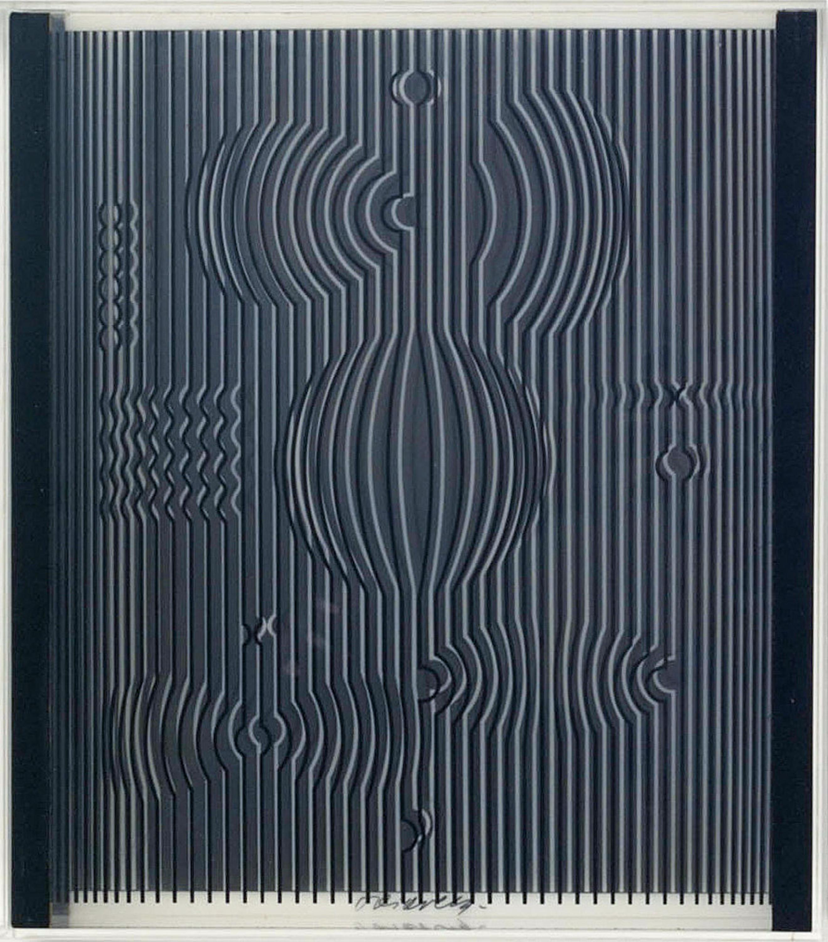 French Optical Art Victor Vasarely Venus Silkscreen 1987 Edition 250 For Sale