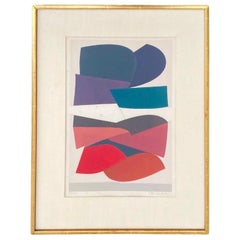 Victor Vasarely Serigrafia d'epoca 1950 "Sian" Firmata a mano 31/75 Raro