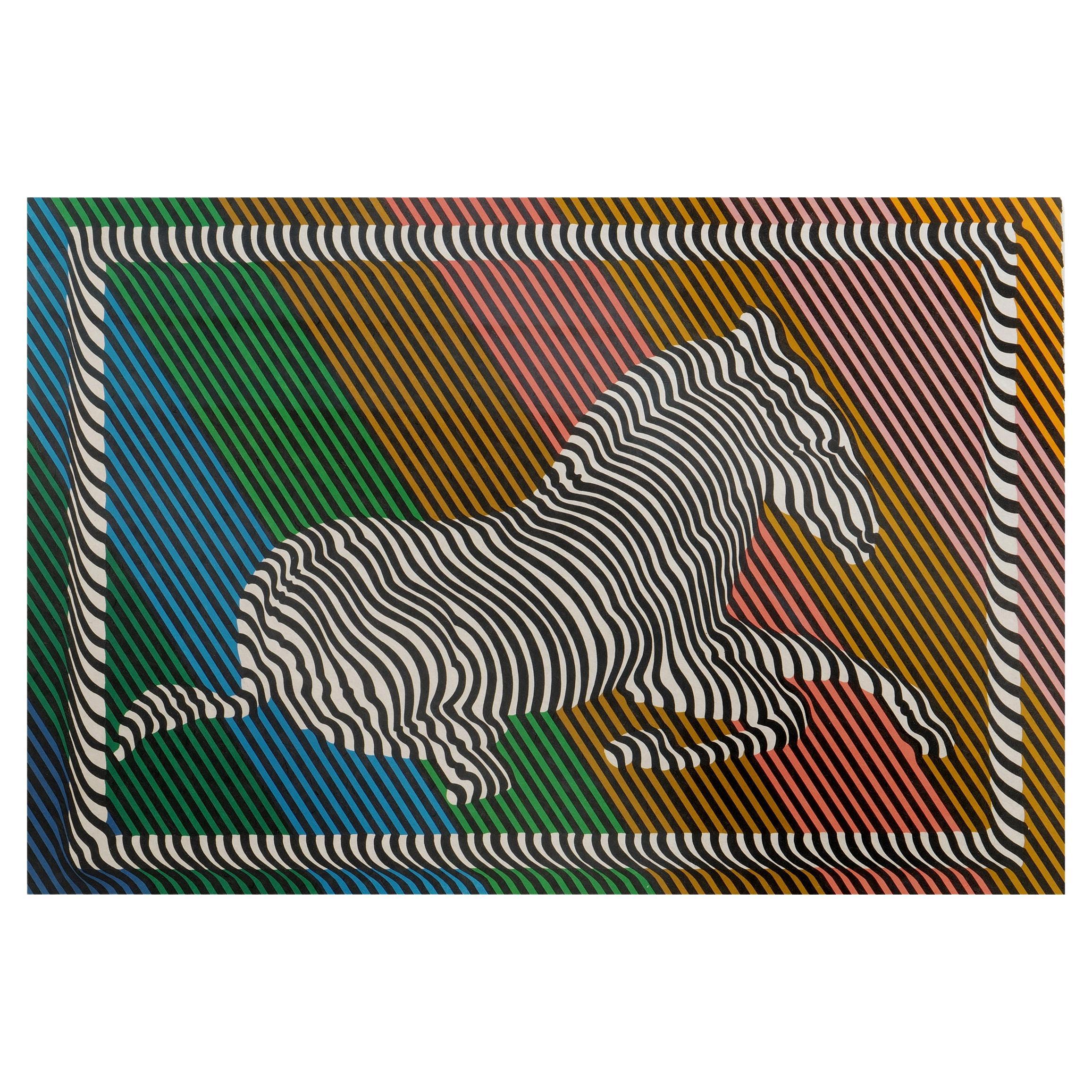 Victor Vasarely "Zebra Nr. III