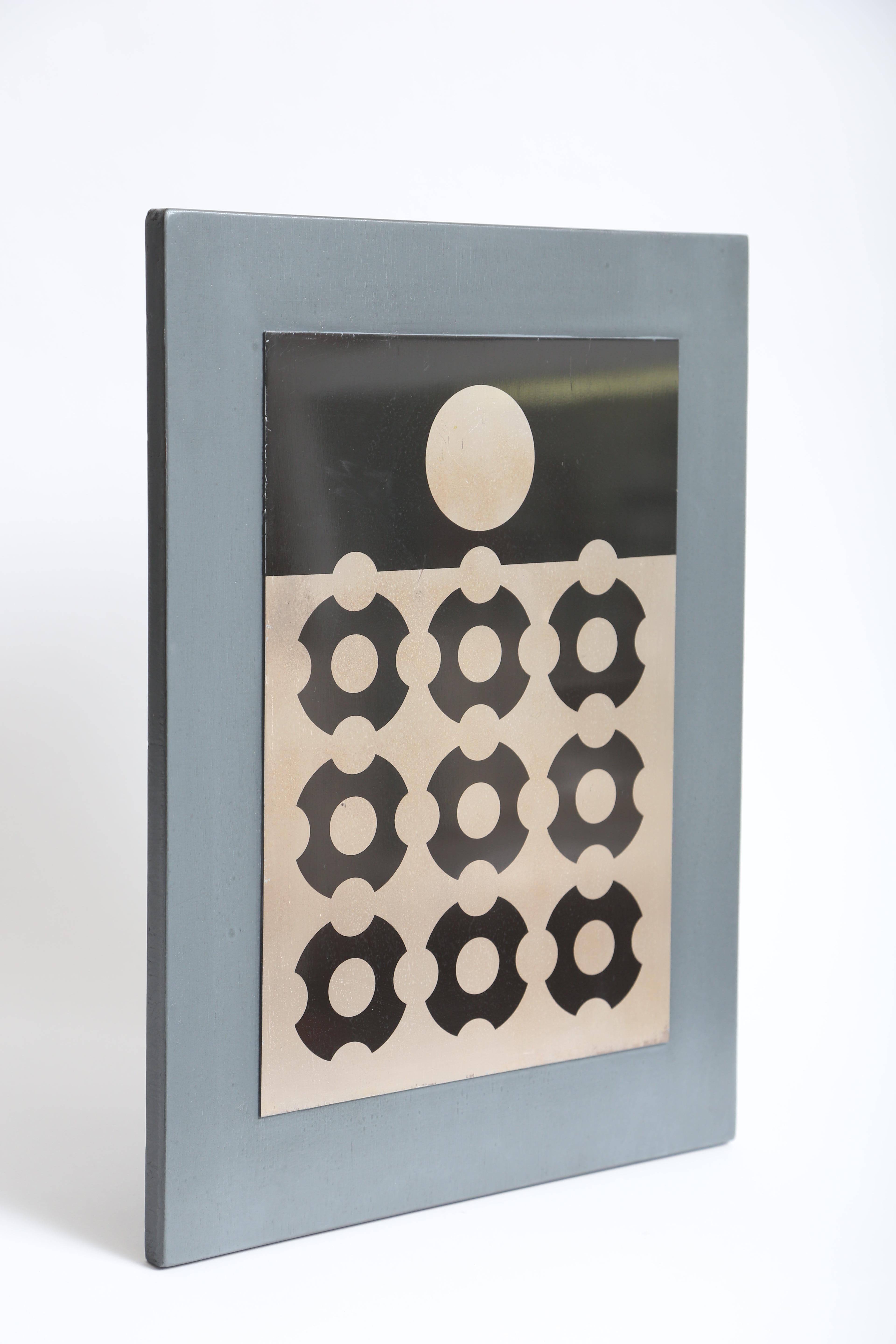 French Victor Vasarely Print on Aluminum For Sale