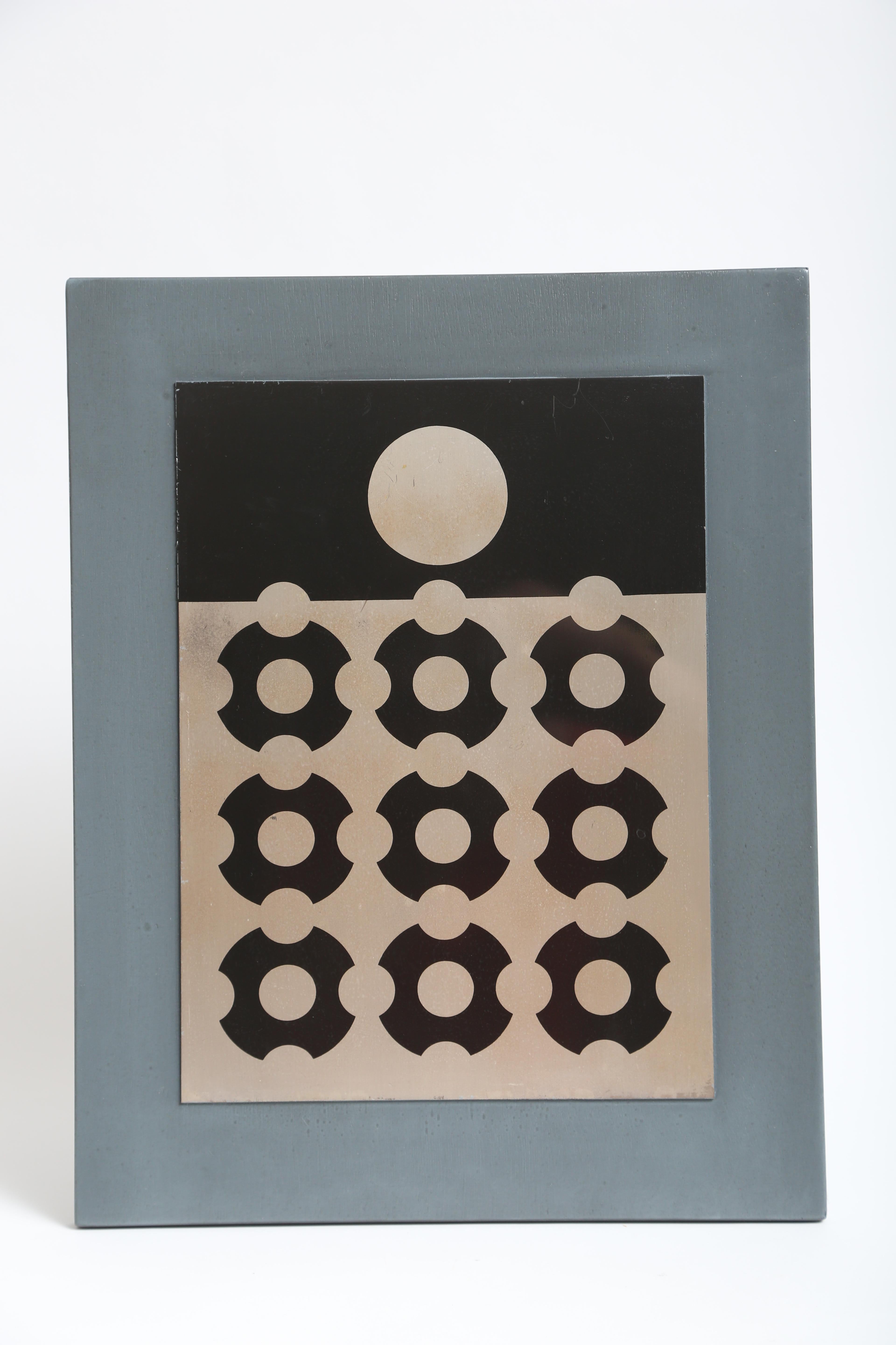 Late 20th Century Victor Vasarely Print on Aluminum For Sale