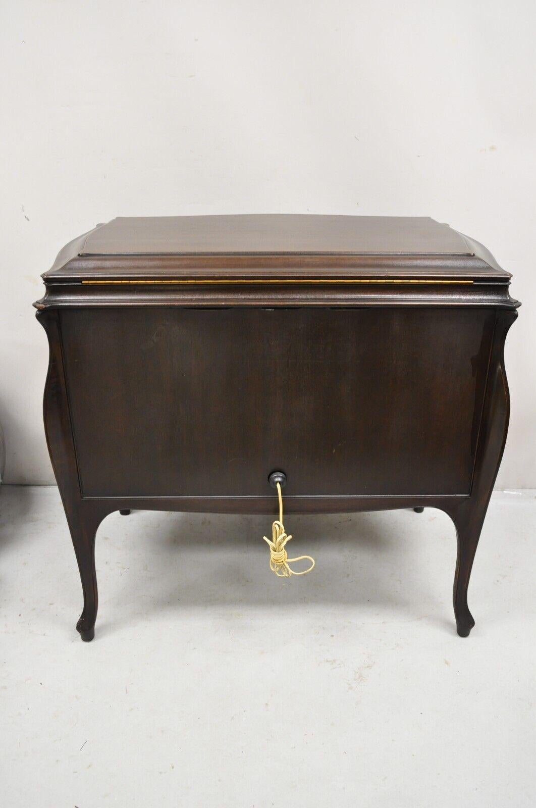Victor VE-230 VV-230 Flat Top Mahogany Cabinet Electric Victrola Record Player For Sale 1