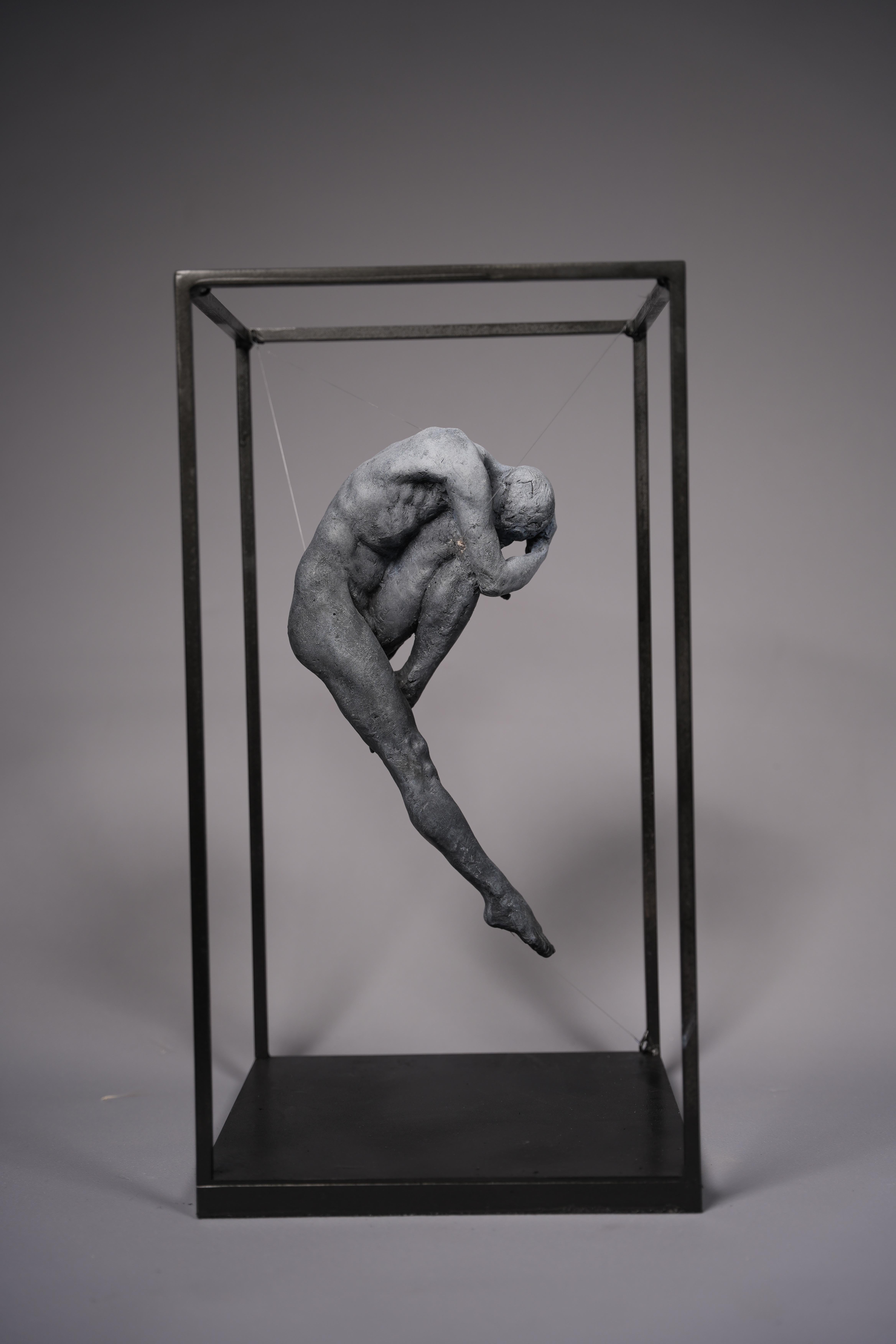 Teardrop II Skulptur Bronze Menschlicher Männlicher Akt Kleine Kunst Zeitgenössisch Klassisch