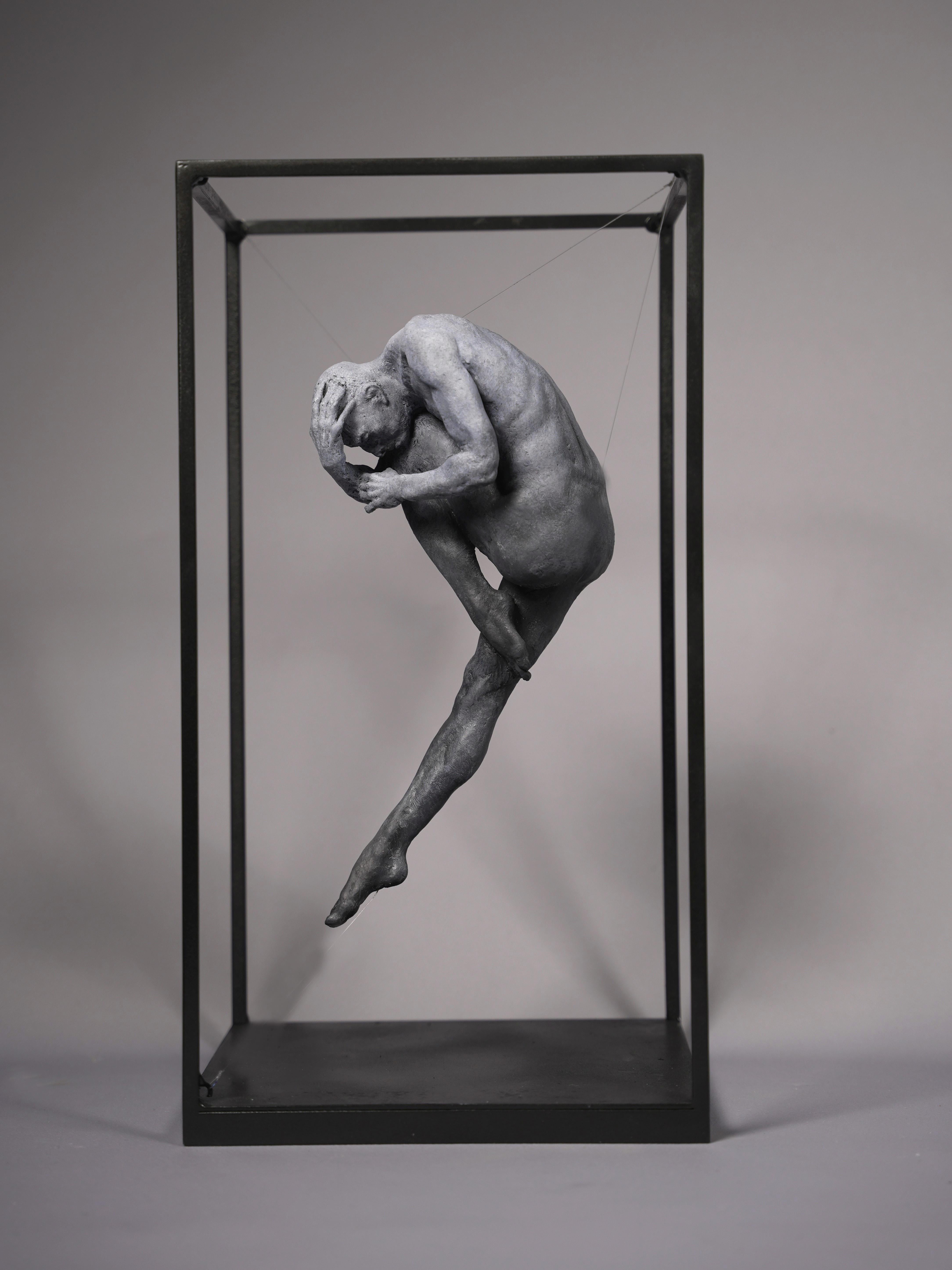 Teardrop II Sculpture Resin Human Male Nude Small Art Contemporary Classic