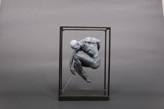 Teardrop III Sculpture Bronze Human Male Nude Small Art Contemporary Classic