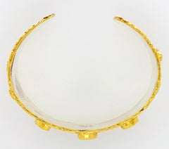 Victor Velyan Ceylon Sapphire Cuff in Green Patina