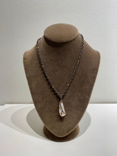 Victor Velyan Cherry Blossom Pearl Pendant Necklace in 24 Karat Yellow Gold
