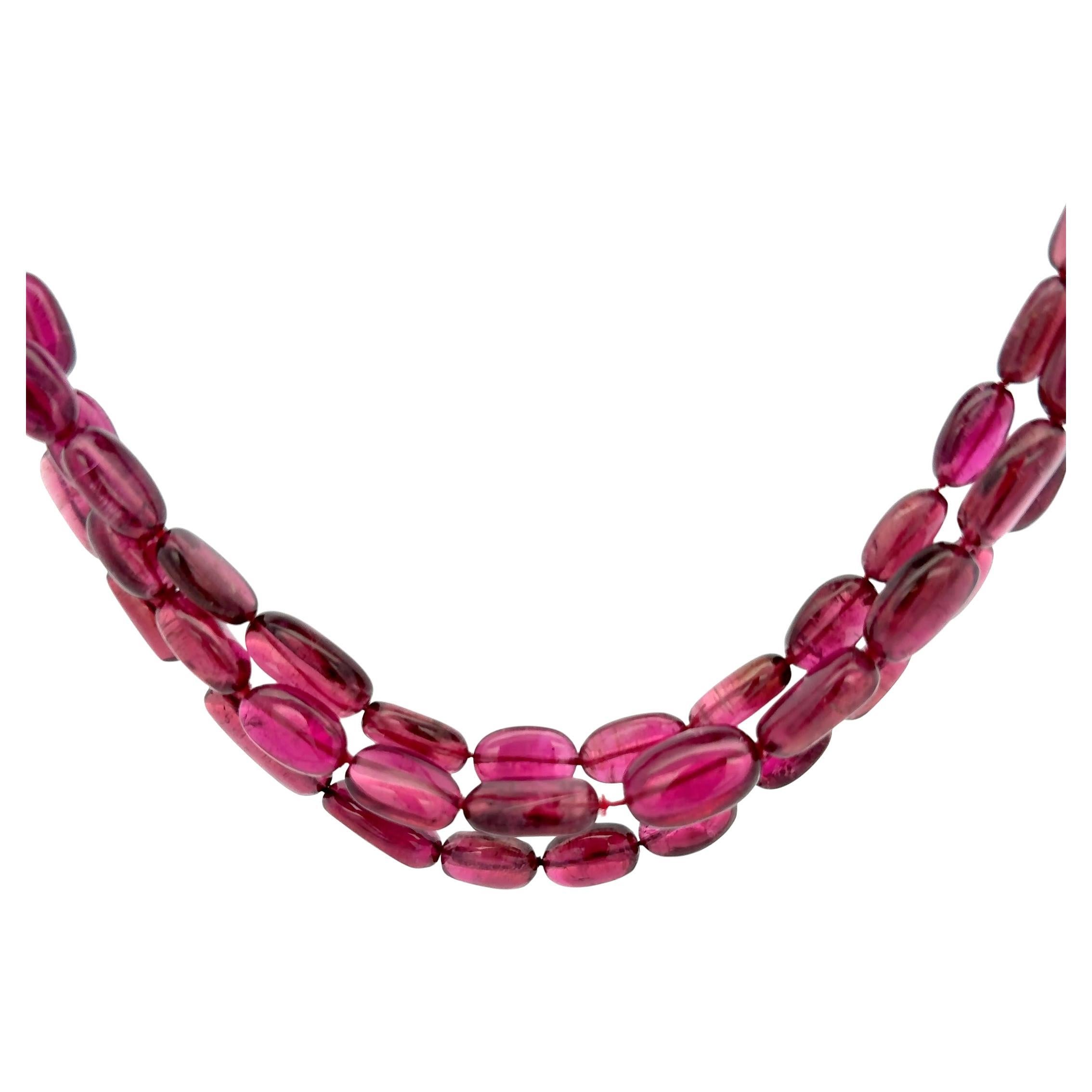 Collana di perle di rubelite di Victor Velyan