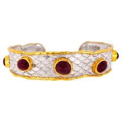 Victor Velyan Spinel Cuff with Python Texture