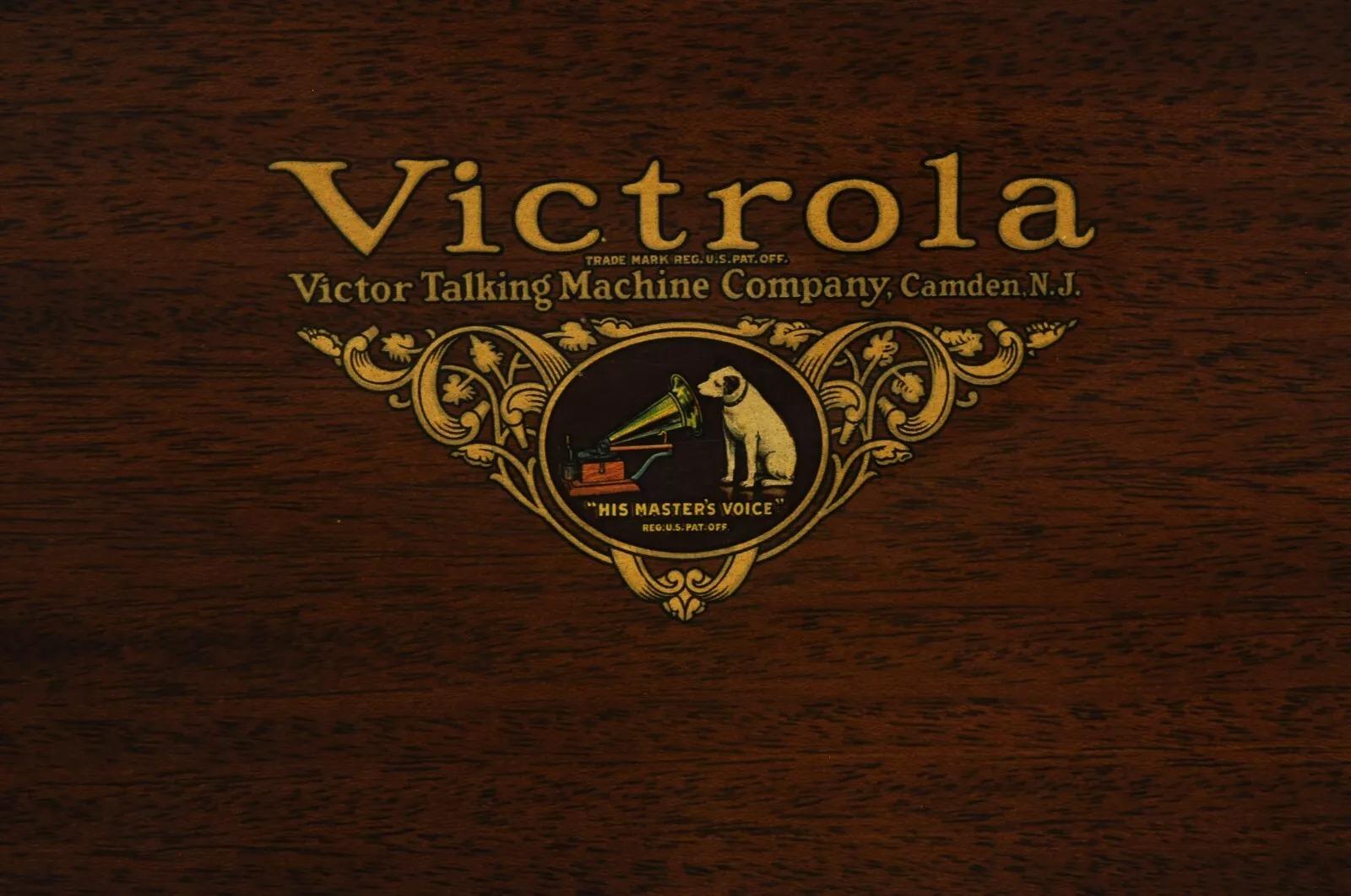 Máquina parlante Victor Victrola Tocadiscos de caoba 