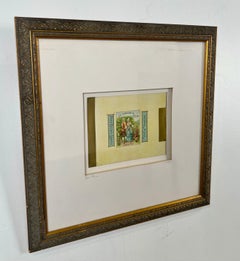 Victor Vissier French Soap Label  Framed w/ COA , 1940's