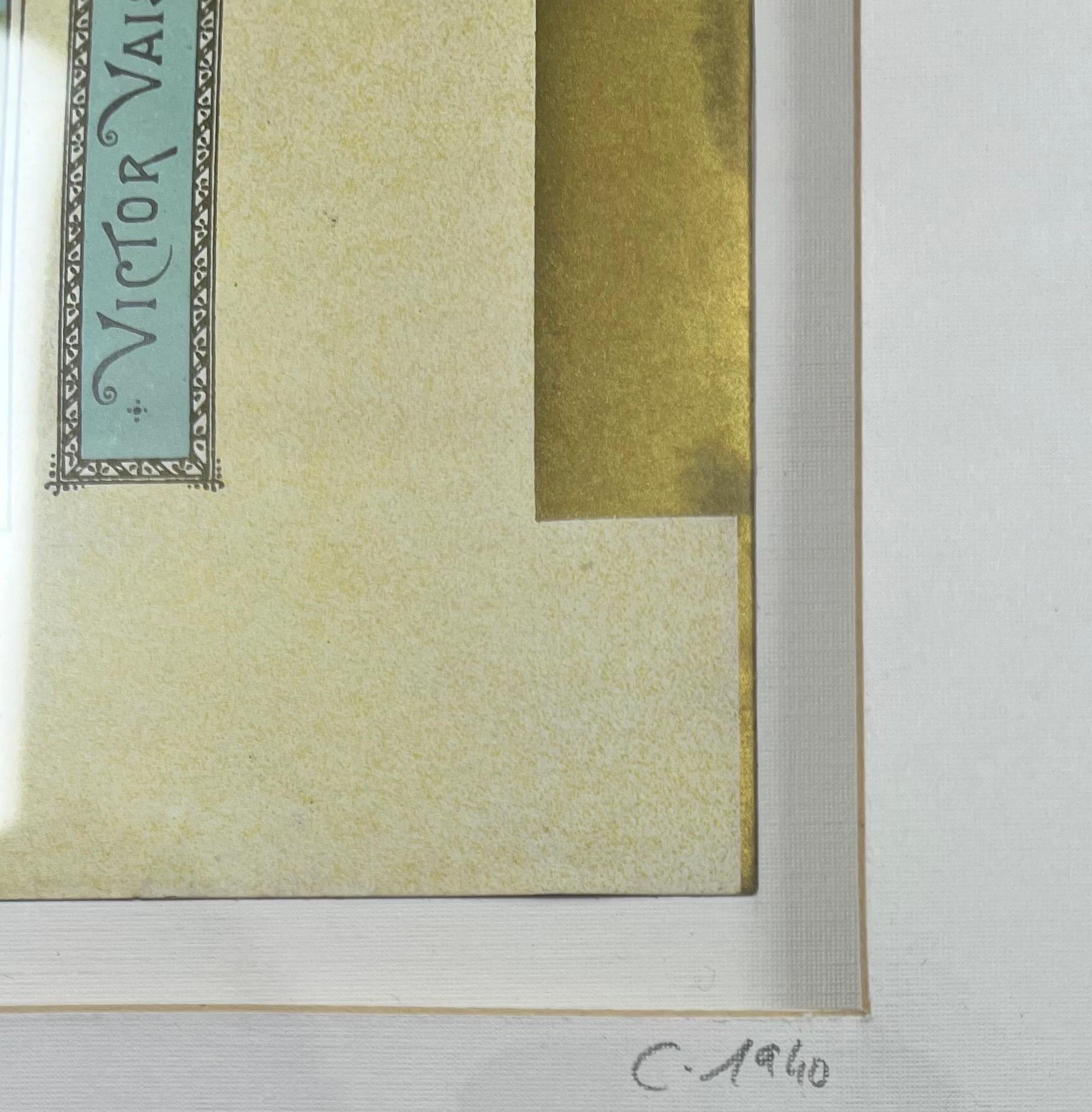 Victor Vissier Label de savon français  Encadré avec COA , 1940's en vente 5