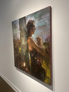 Contemporary, Oil Painting, Canvas, Figurative, Portrait, "The Arrowed Pillar"