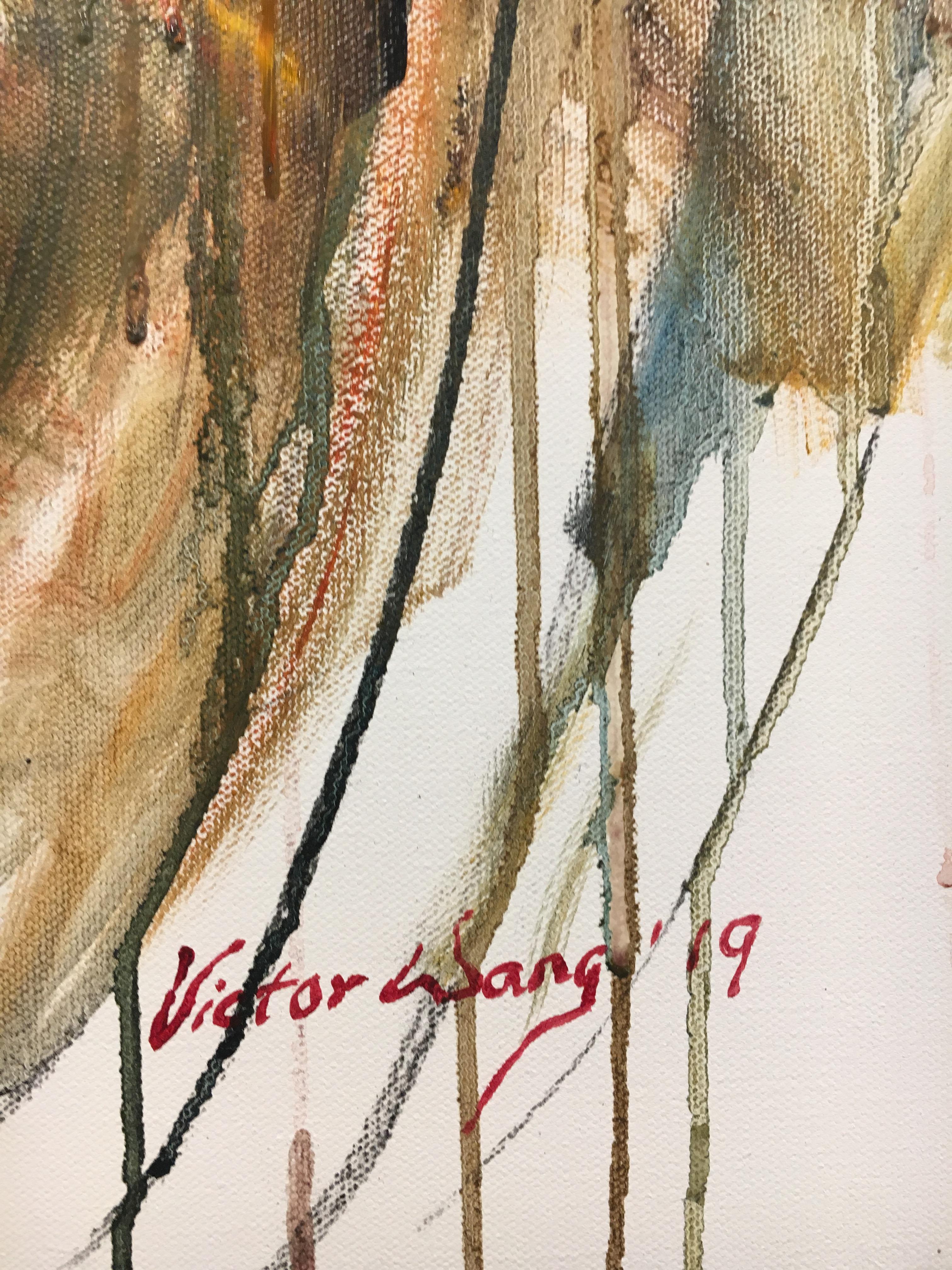 “My path through life has been adventurous, exciting, and dream-like. My experience of settling into America in search of better opportunities has been both challenging and inspiring. I use the human face as a vehicle to paint human experiences -