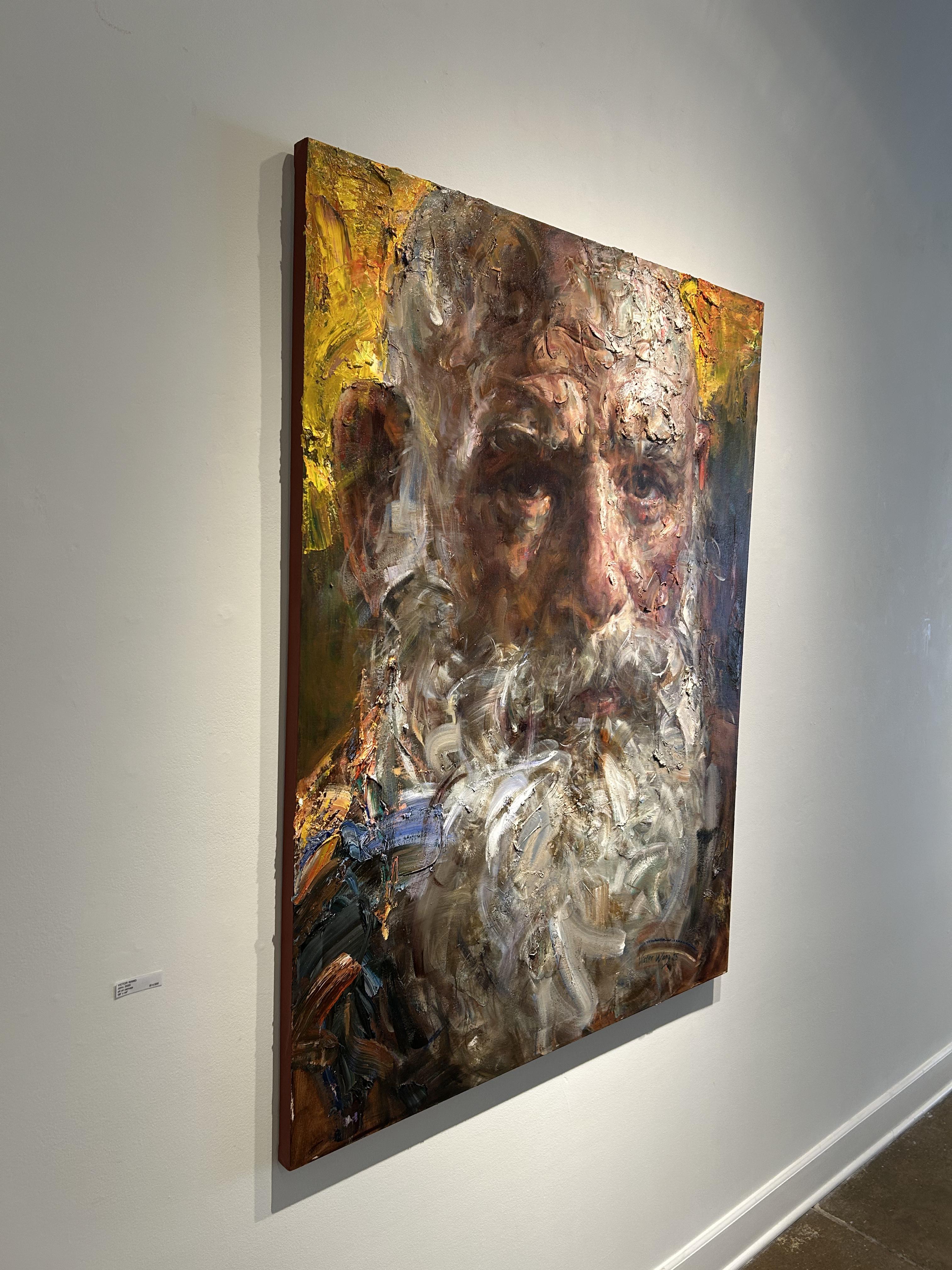 Oil Painting on Canvas, Dramatic Lighting, Textured, 
