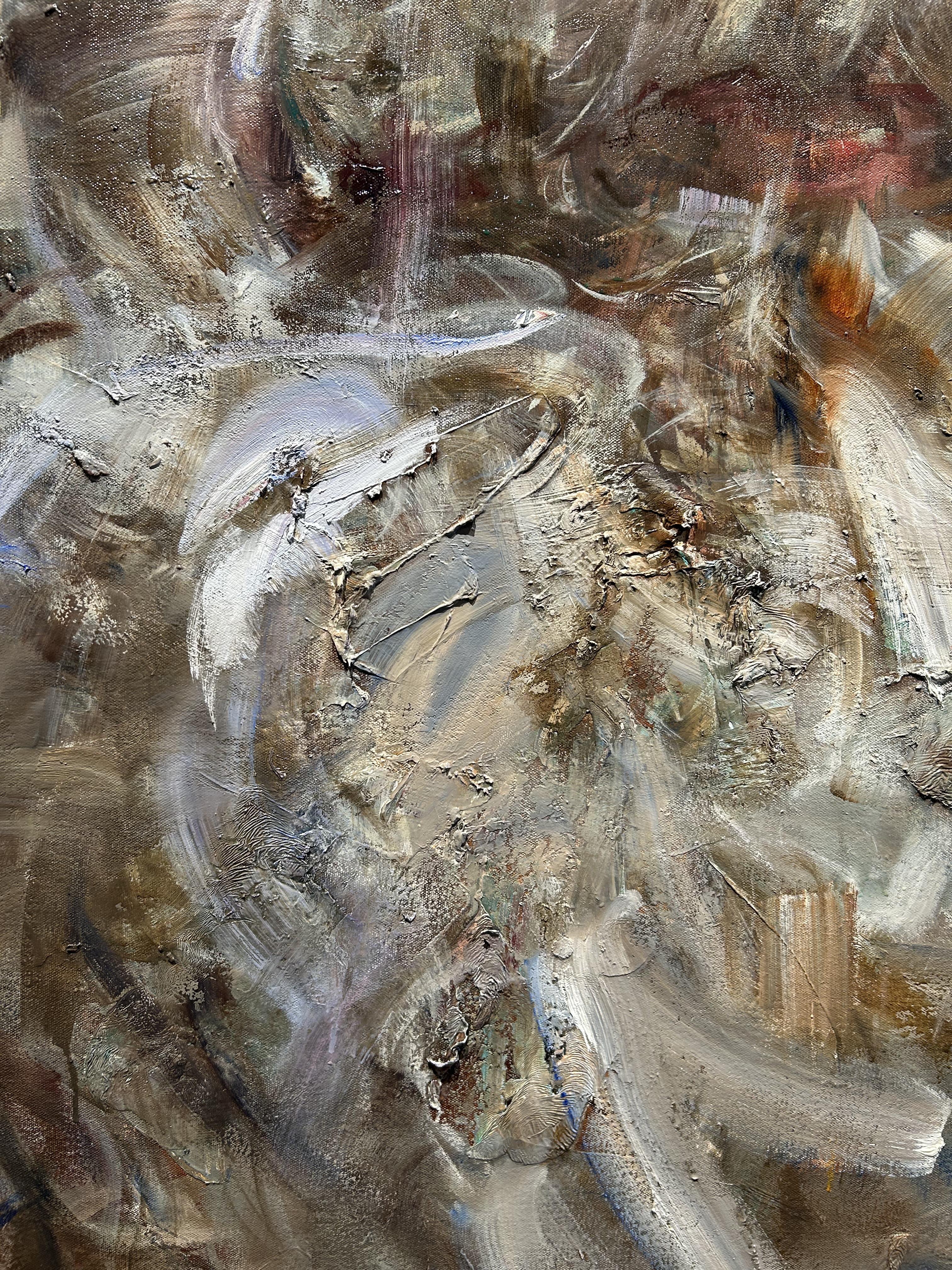 Oil Painting on Canvas, Dramatic Lighting, Textured, 