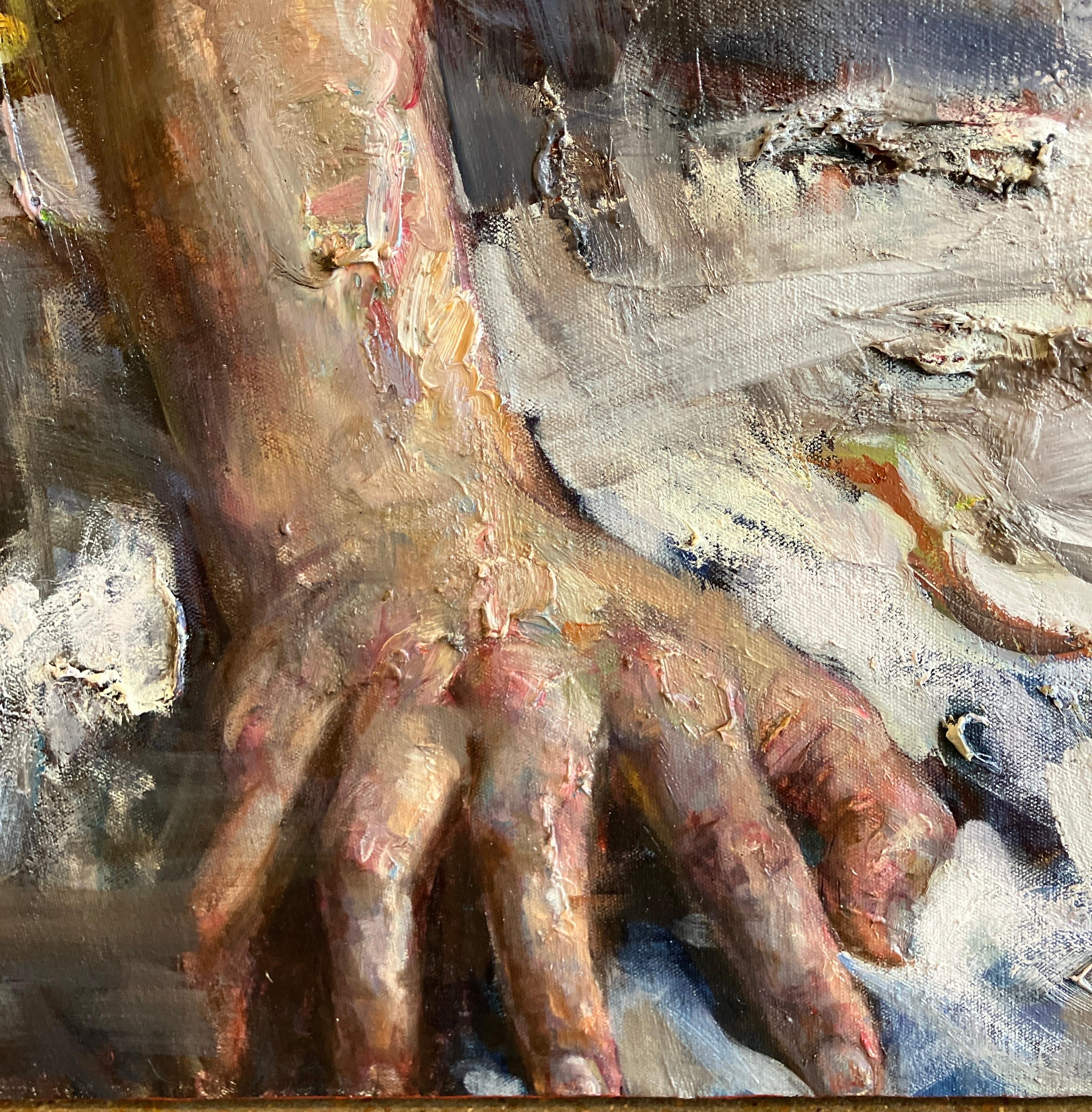 Ölgemälde auf Leinwand, Dramatische Beleuchtung, Strukturiert, Victor Wang, Maiden Voyage im Angebot 5