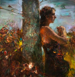"The Arrowed Pillar", Contemporary, Oil Painting, Canvas, Figurative, Portrait
