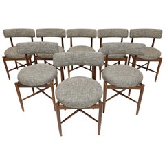 Victor Wilkins for G Plan Set of Eight 'Fresco' Dining Chairs in Teak