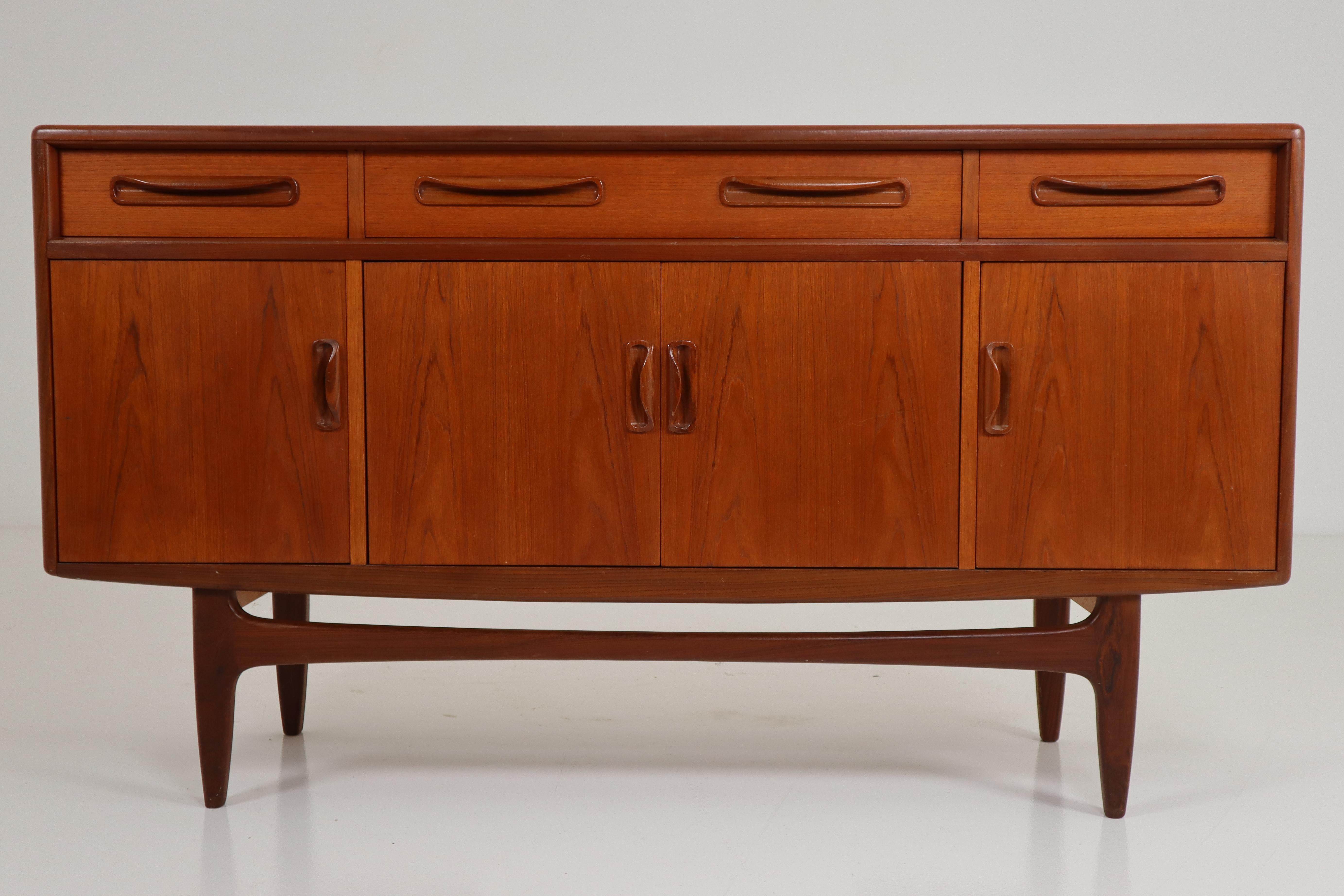 Mid-Century Modern Victor Wilkins for G-Plan Teak and Afromosia Midcentury Credenza, England, 1960s