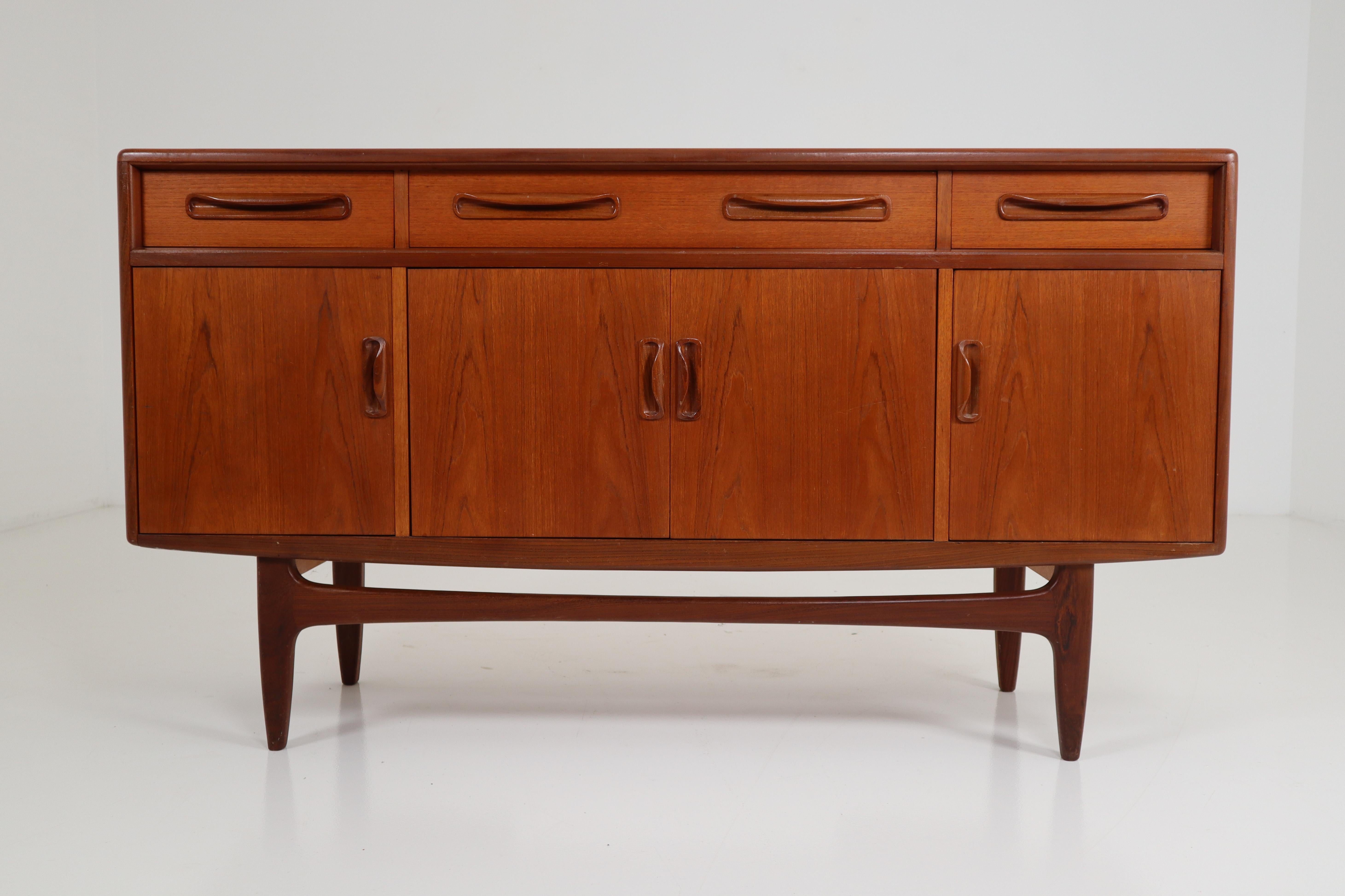Victor Wilkins for G-Plan Teak and Afromosia Midcentury Credenza, England, 1960s 1