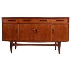 Victor Wilkins for G-Plan Teak and Afromosia Midcentury Credenza, England, 1960s