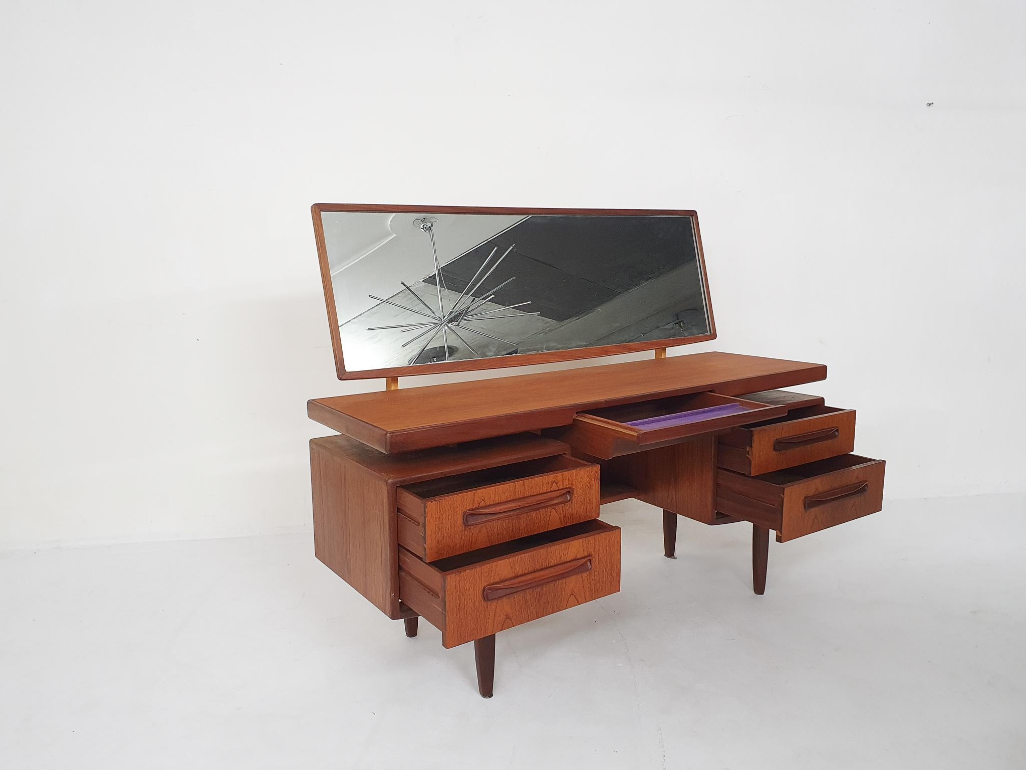 Scandinavian Modern Victor Wilkins for G-Plan Vanity or Dressing Table, U.K 1960s