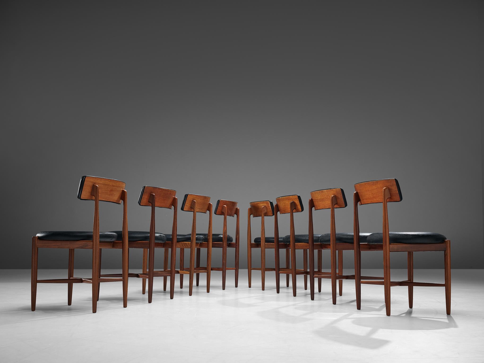 Mid-20th Century Victor Wilkins Set of Eight Dining Chairs for G Plan