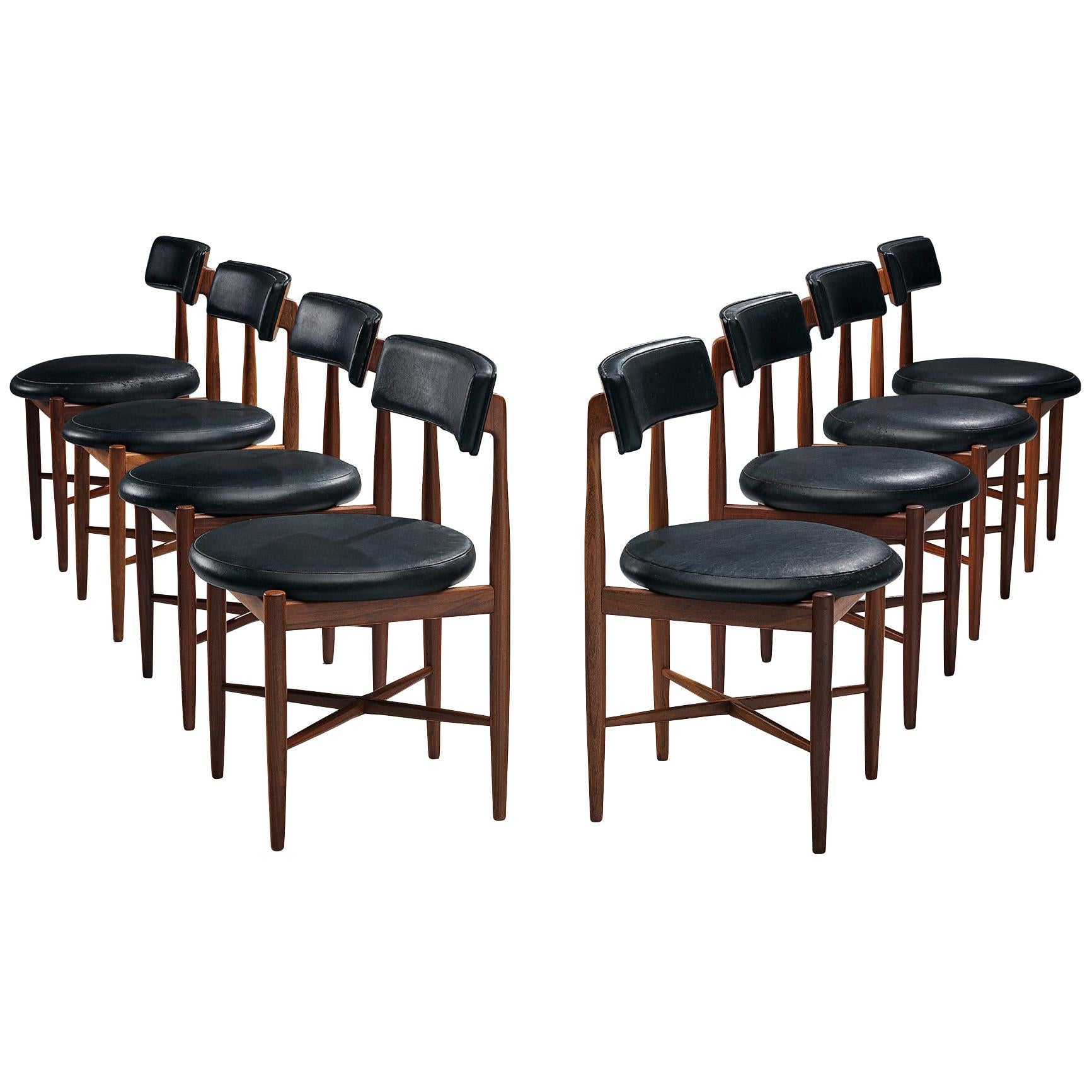 Victor Wilkins Set of Eight Dining Chairs for G Plan