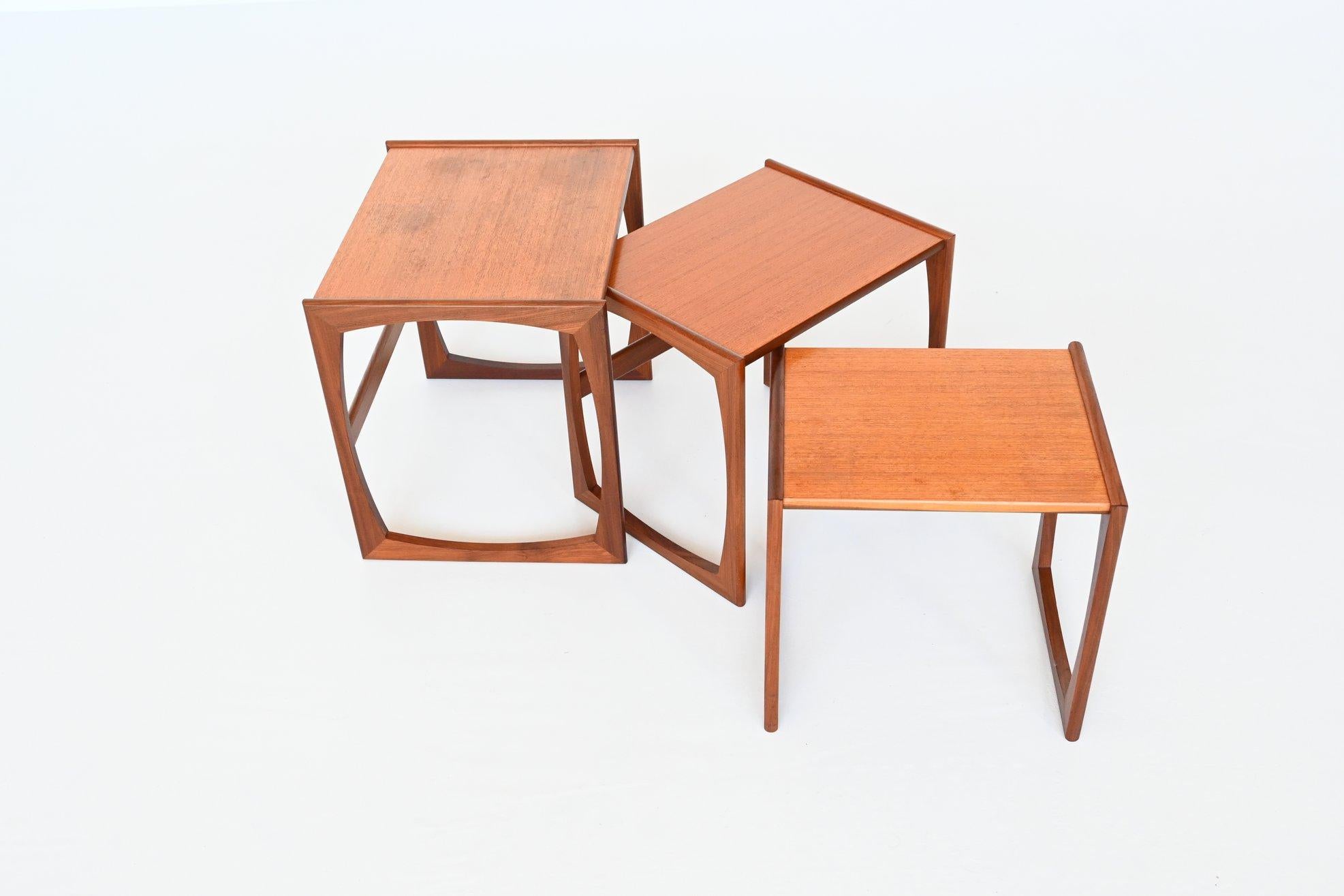 Victor Wilkins Quadrille Nesting Tables G Plan United Kindgom 1960 1