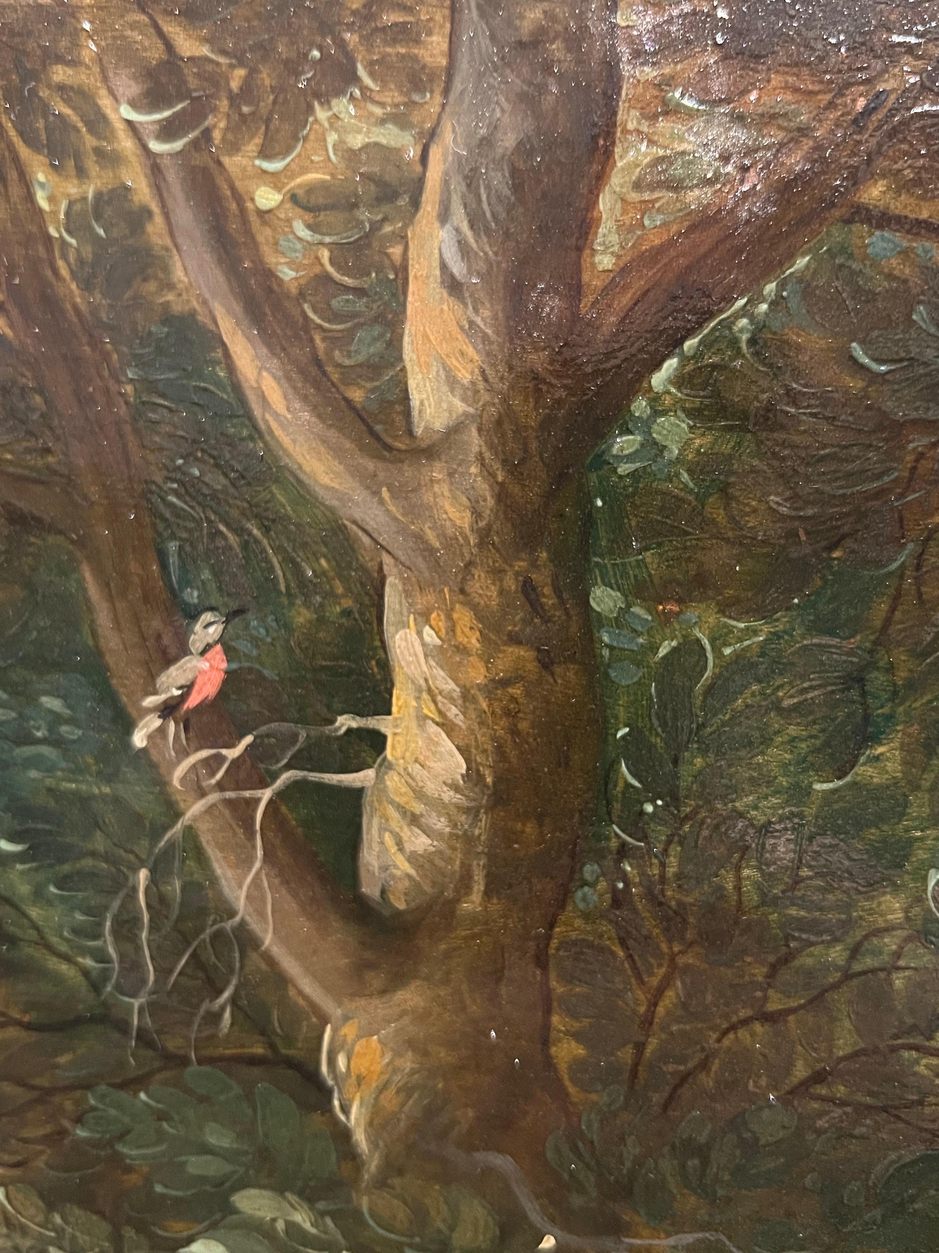 Paisaje antiguo flamenco del siglo XVII - Descanso en la huida a Egipto - Cristo 2