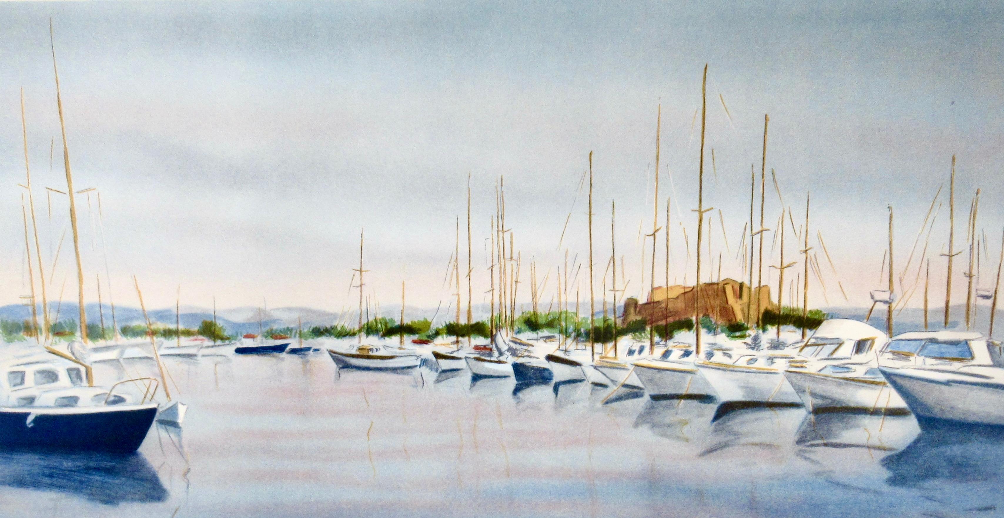 Antibes - Impressionnisme Print par Victor Zarou