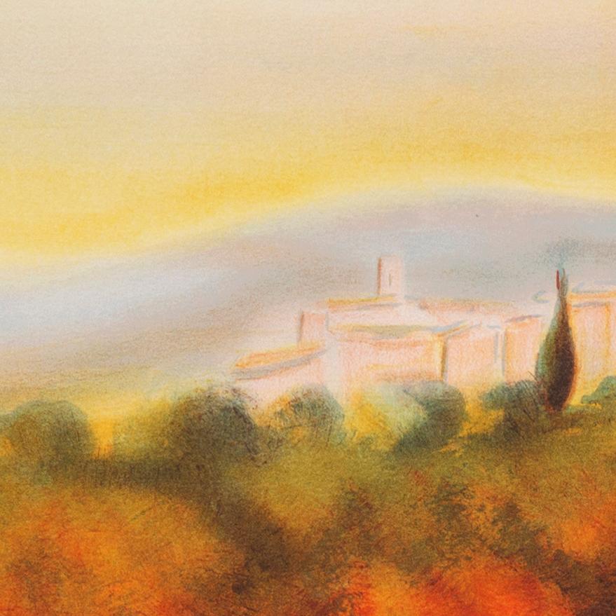 'Lourmarin', French Post-Impressionist, Provence, Academie Julian, Paris Salon For Sale 6