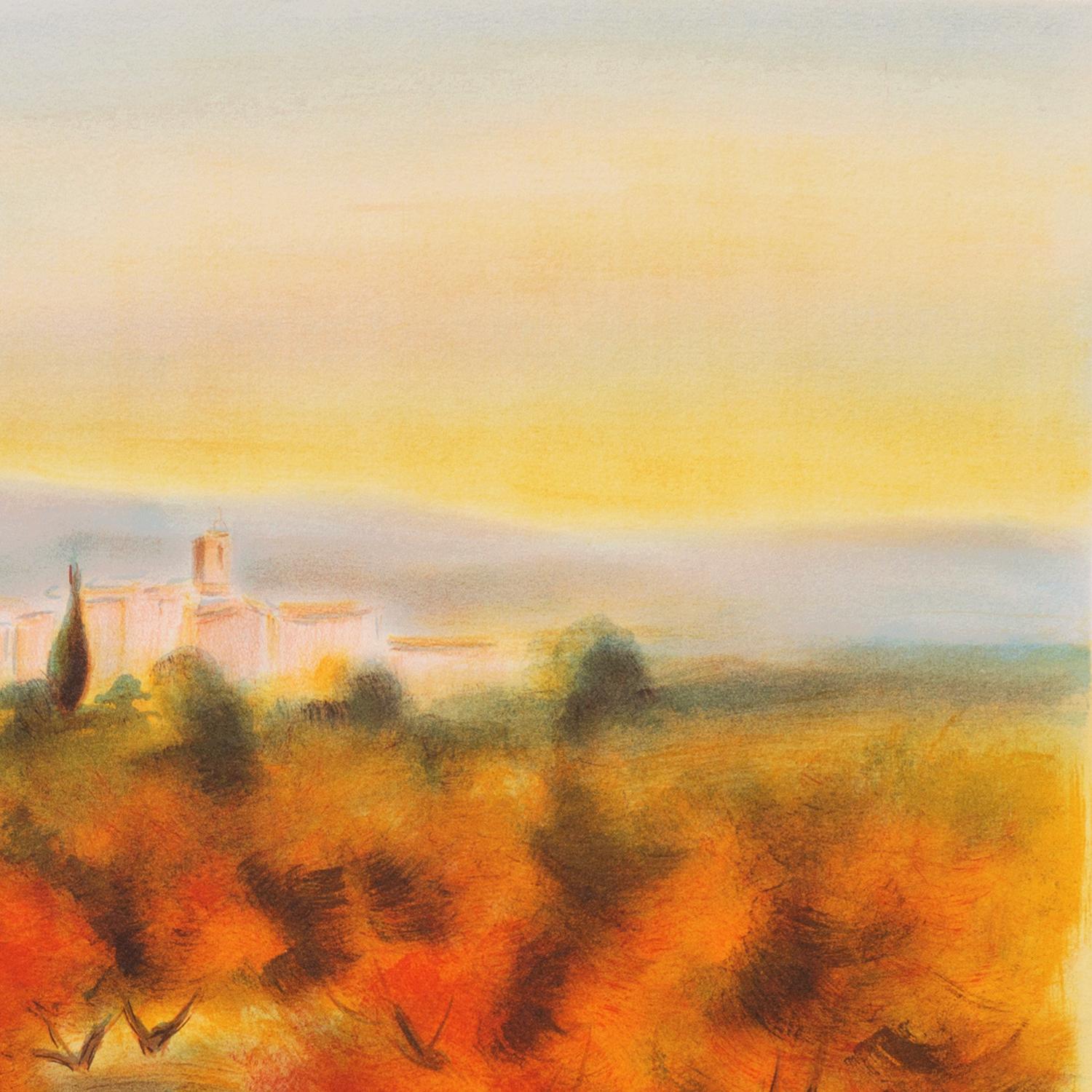 'Lourmarin', French Post-Impressionist, Provence, Academie Julian, Paris Salon For Sale 4