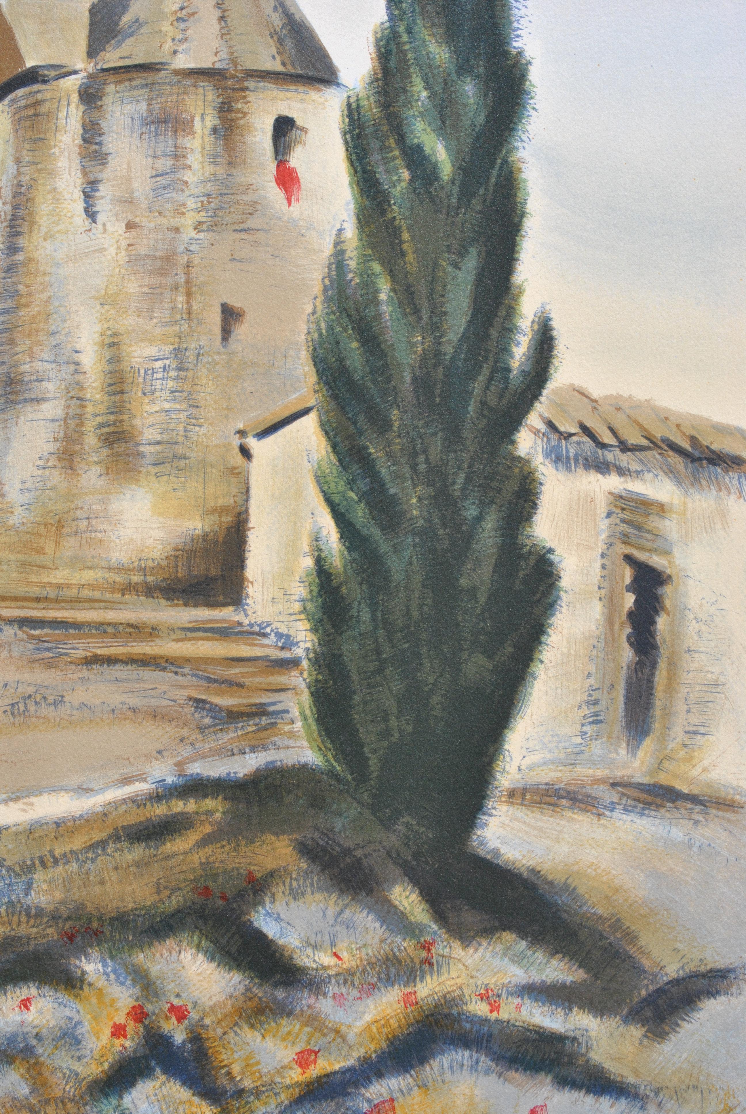 The Provence Mill - Original Lithograph, HANDSIGNED & Ltd /150 For Sale 1