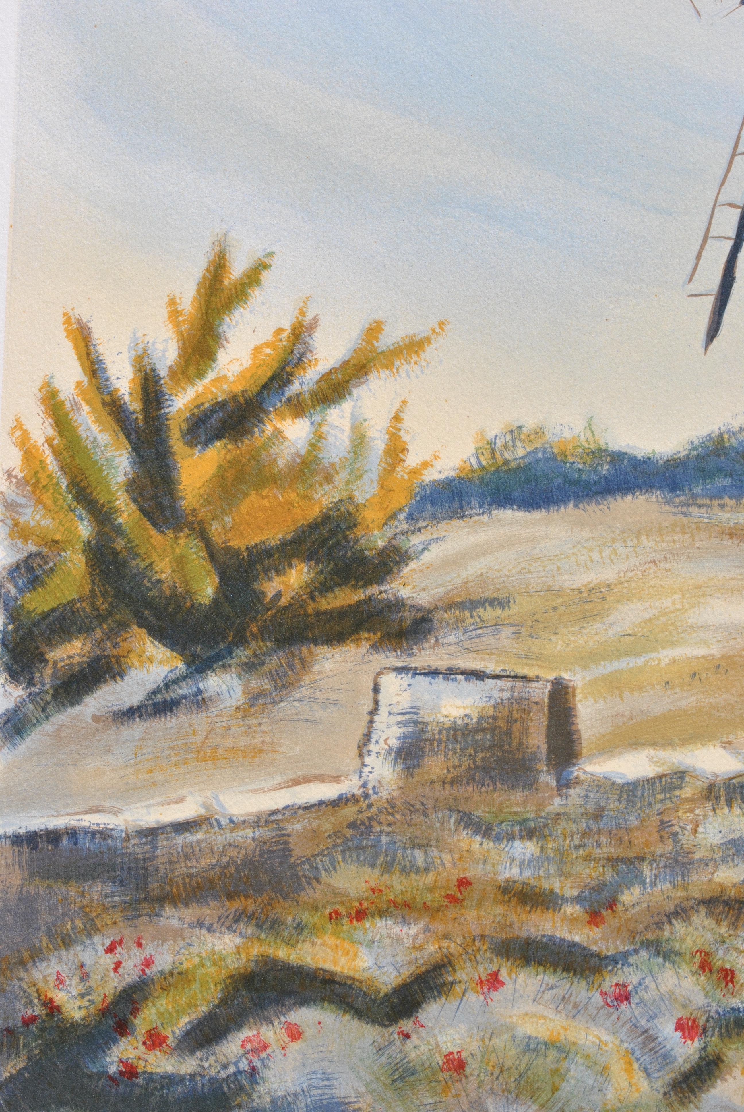 The Provence Mill - Original Lithograph, HANDSIGNED & Ltd /150 For Sale 2