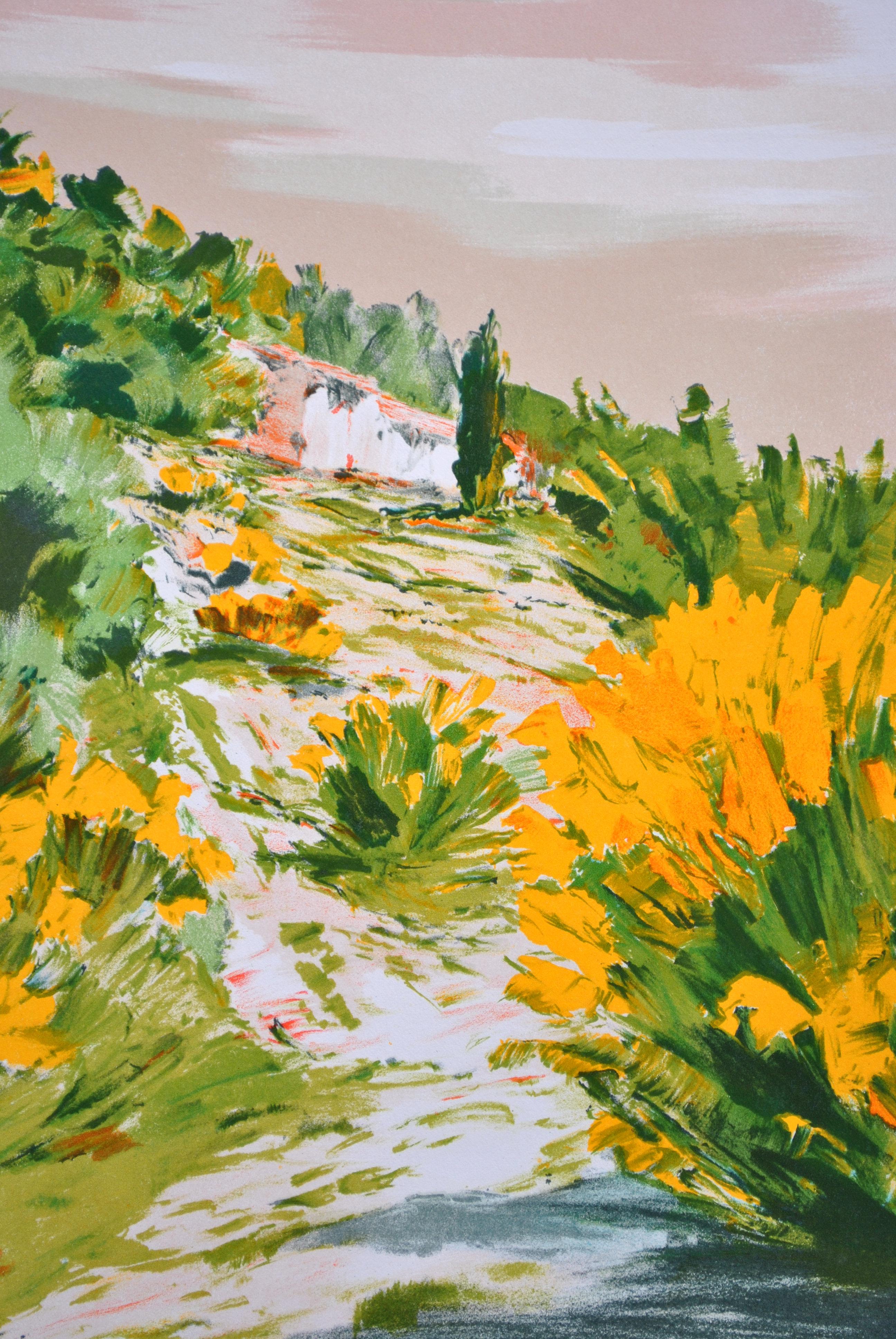 The Small Path in Provence - Original Lithograph, HANDSIGNED & Ltd /150 For Sale 1