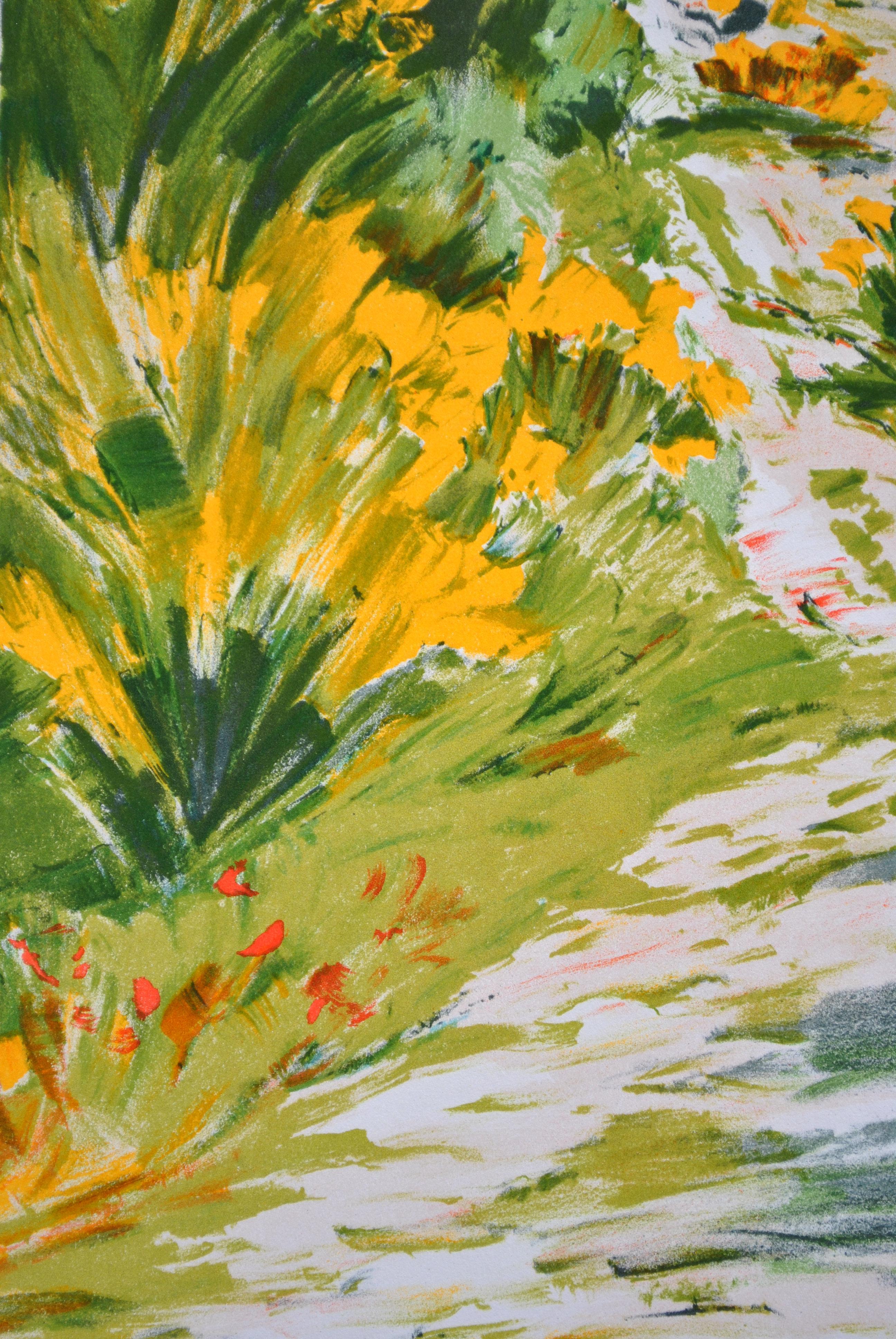 The Small Path in Provence - Original Lithograph, HANDSIGNED & Ltd /150 For Sale 2