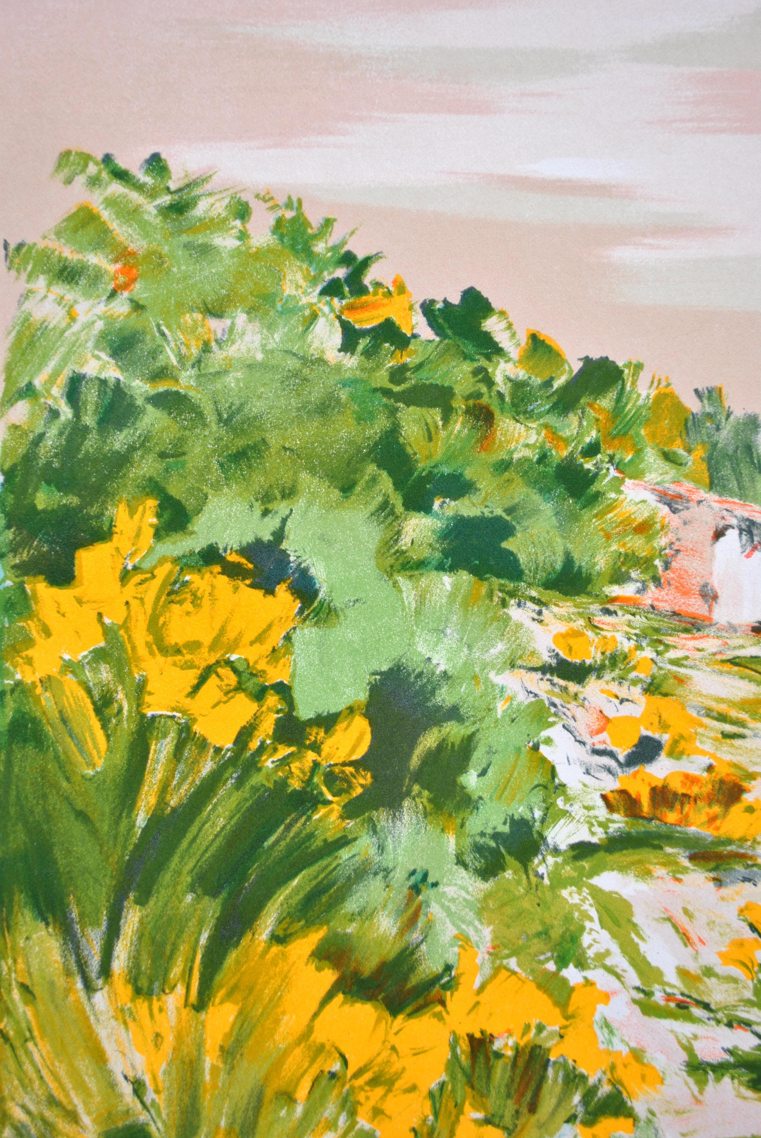 The Small Path in Provence - Original Lithograph, HANDSIGNED & Ltd /150 For Sale 3