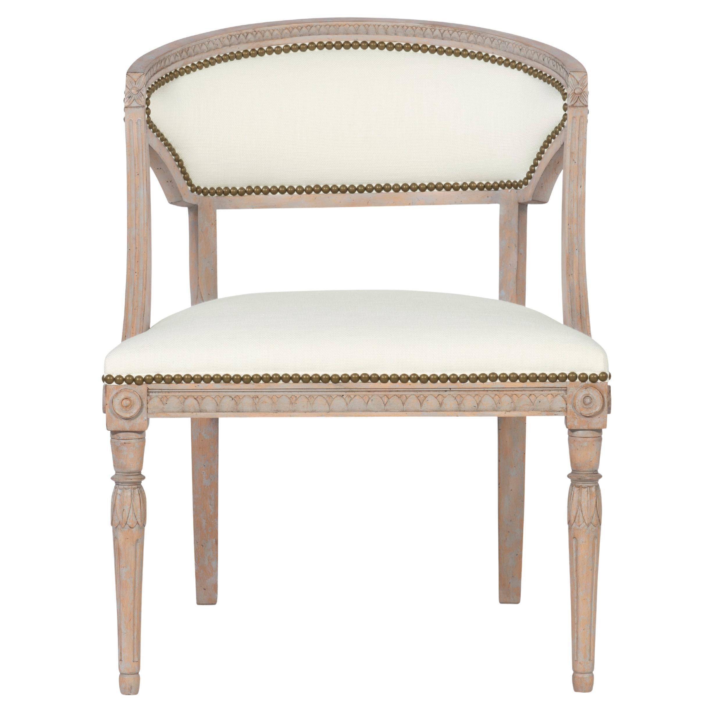 Silla acentuada Victoria - Gris tenue sueco en venta