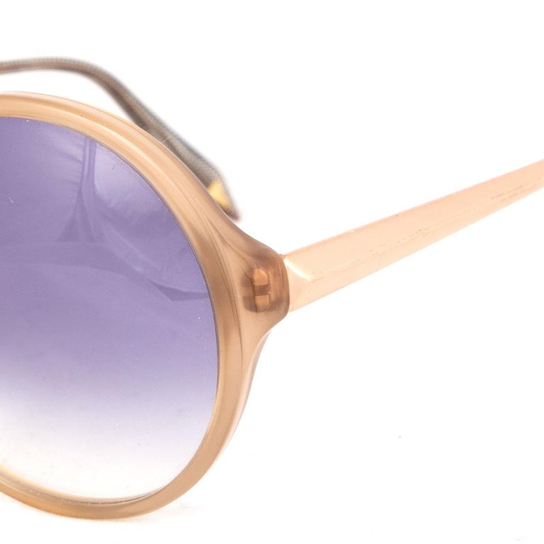 Victoria Backham Nude Acetate 0277 6314 Sunglasses Brown Gradient Lens 