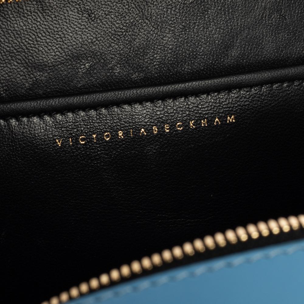 Victoria Beckham Baby Blue Leather Crossbody Bag 8